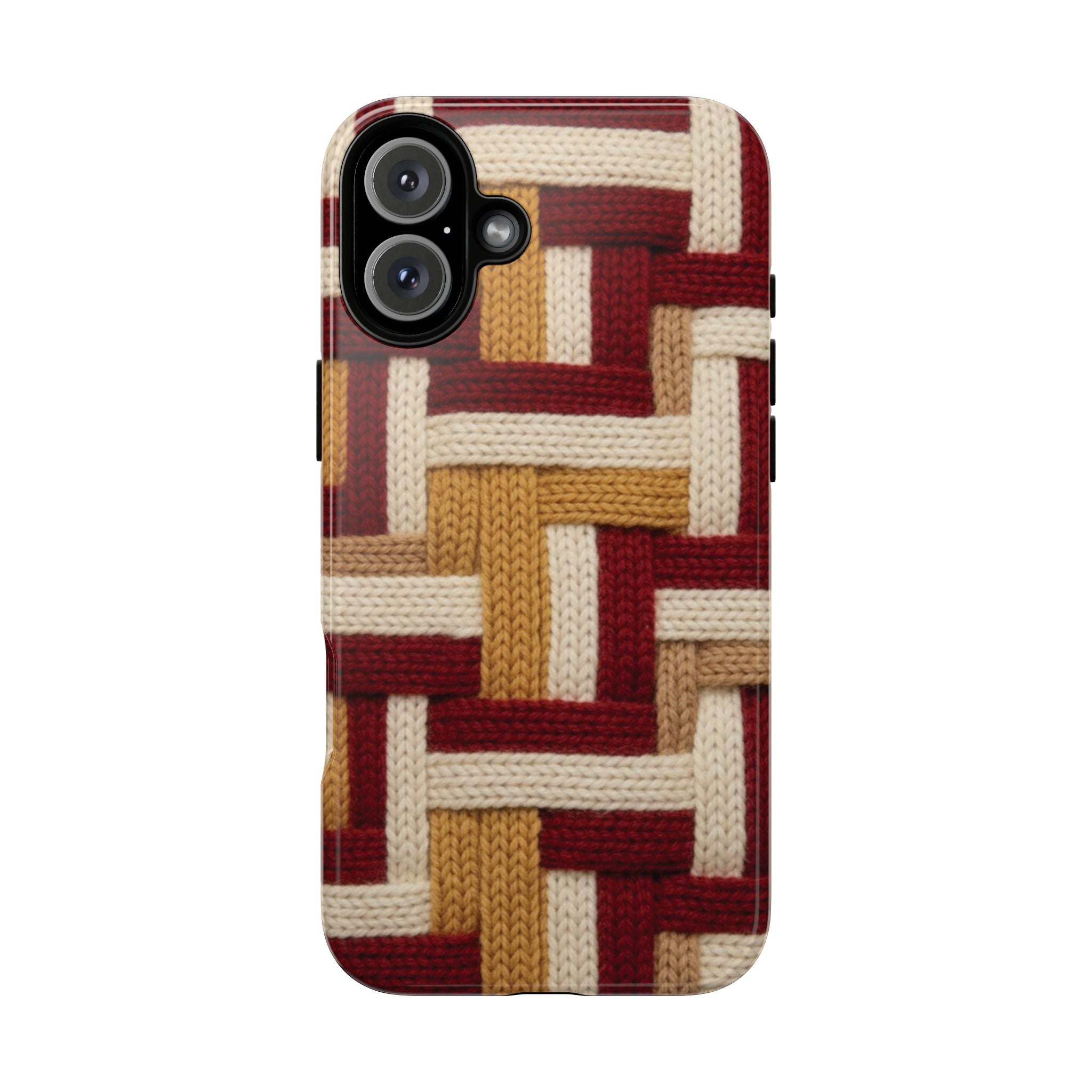 Yarn Pattern Phone Case Cozy Knit Texture Smartphone Protective Cover Elegant Design Mobile Device Cases for Samsung iPhone Pixel Models