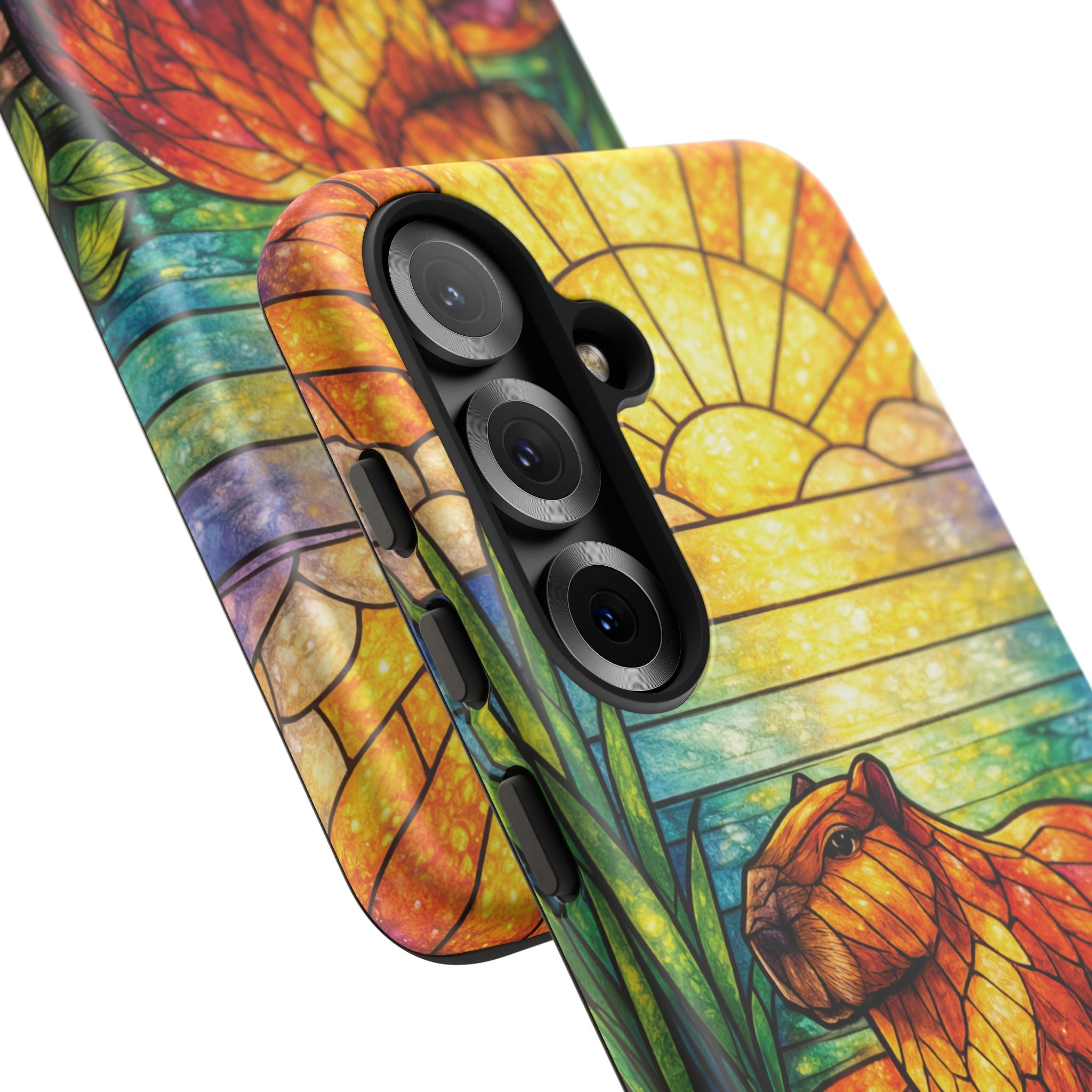 Capybara Stained Glass Galaxy Phone Case — "Tough Cases"