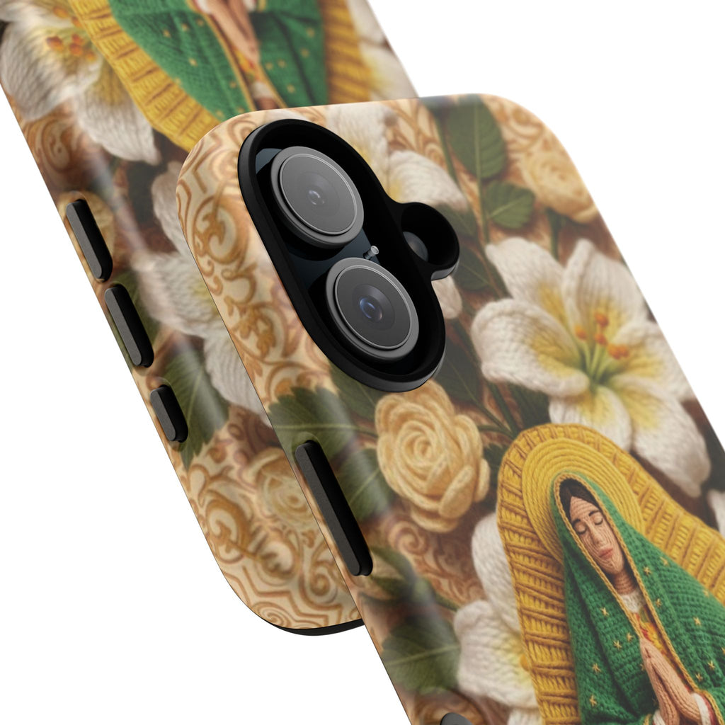 Sacred Our Lady of Guadalupe Virgin Mary Devotional Phone Case iPhone Samsung Galaxy Google Pixel Religious Textured Art Cover Gift