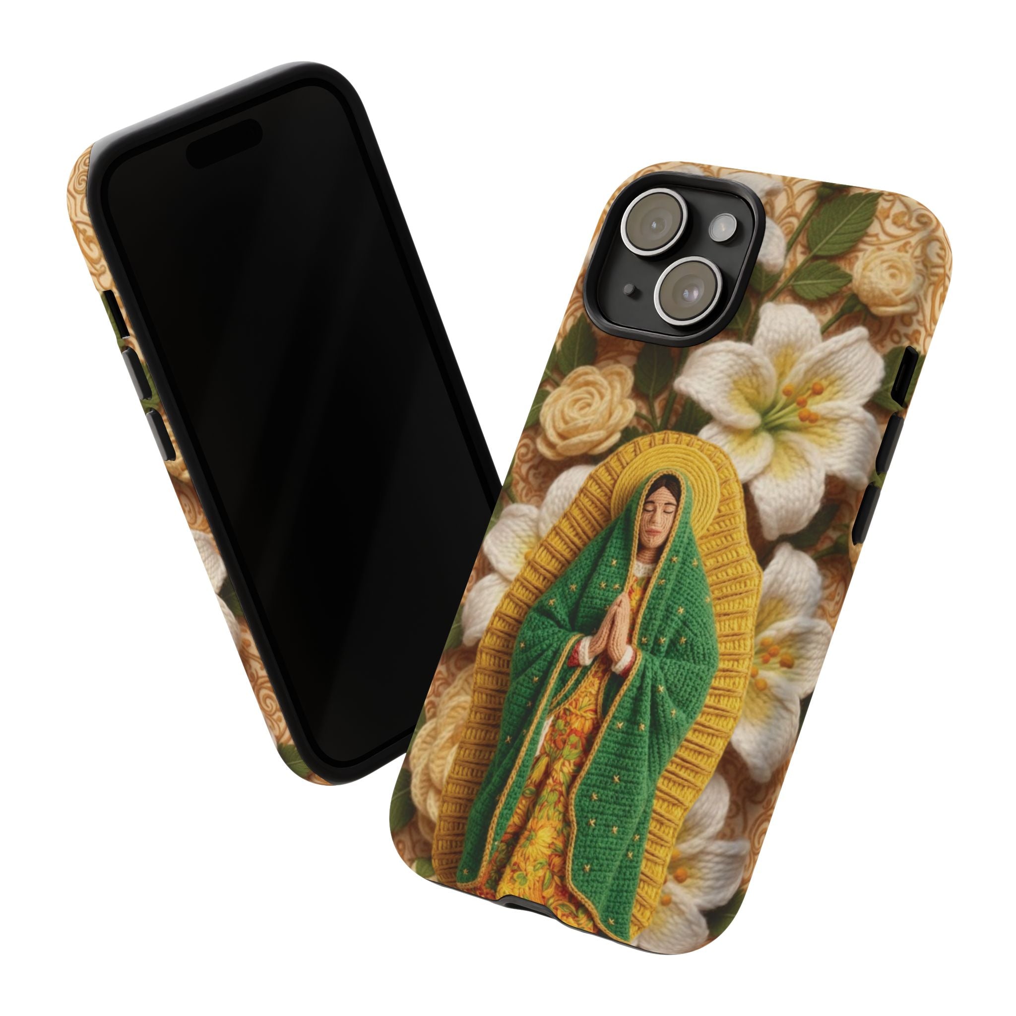 Sacred Our Lady of Guadalupe Virgin Mary Devotional Phone Case iPhone Samsung Galaxy Google Pixel Religious Textured Art Cover Gift