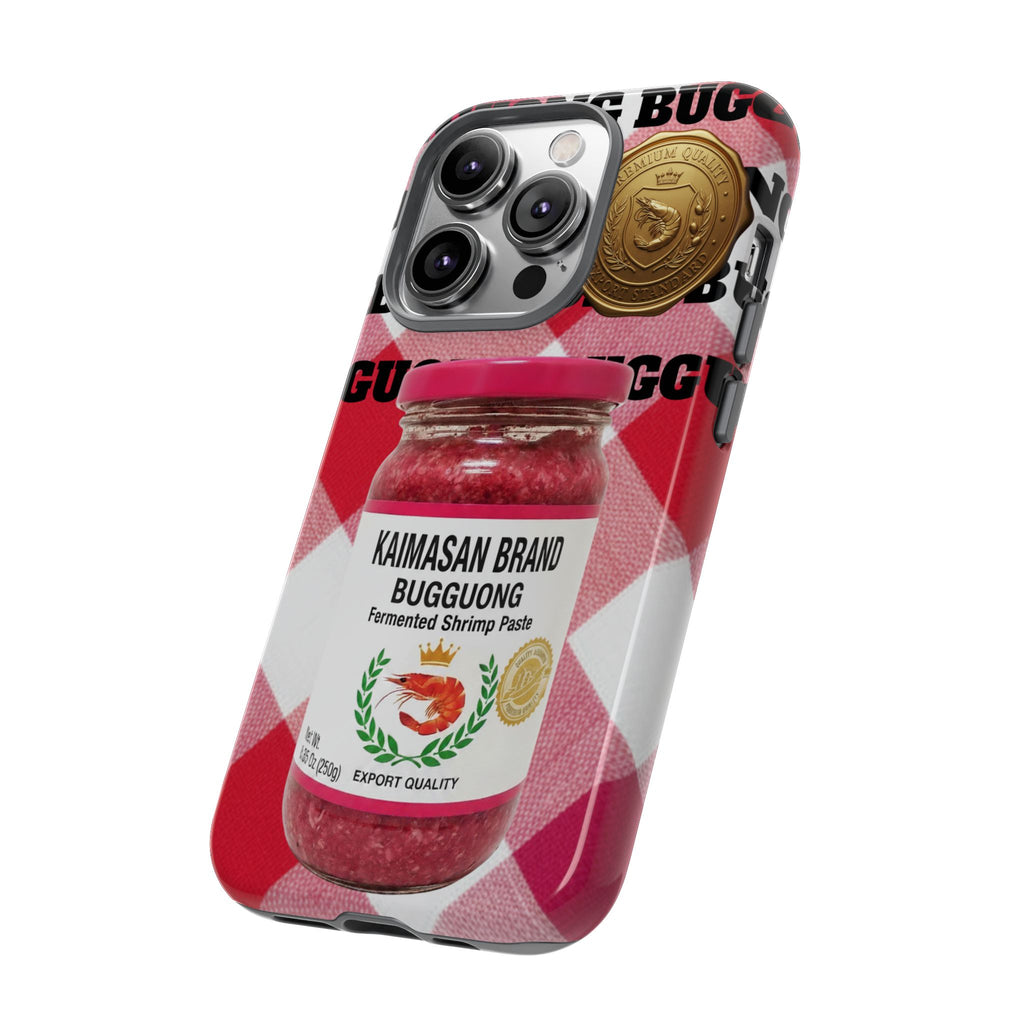 Red Gingham Phone Case Filipino Food Lover Gingham Pattern Phone Accessory Foodie Philippine Cuisine Lover Gift for Foodies