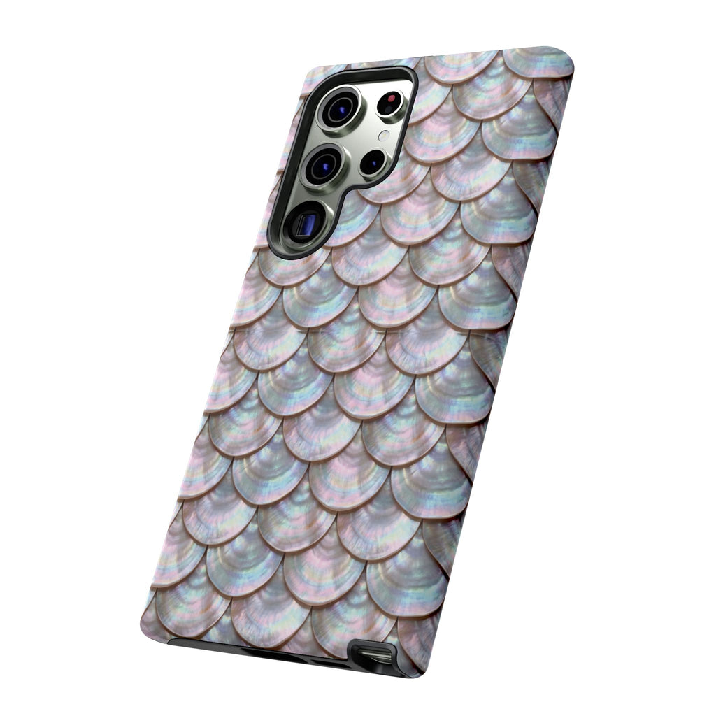 Mother of Pearl Scallop Scale Phone Case — Luxury Galaxy iPhone & Pixel