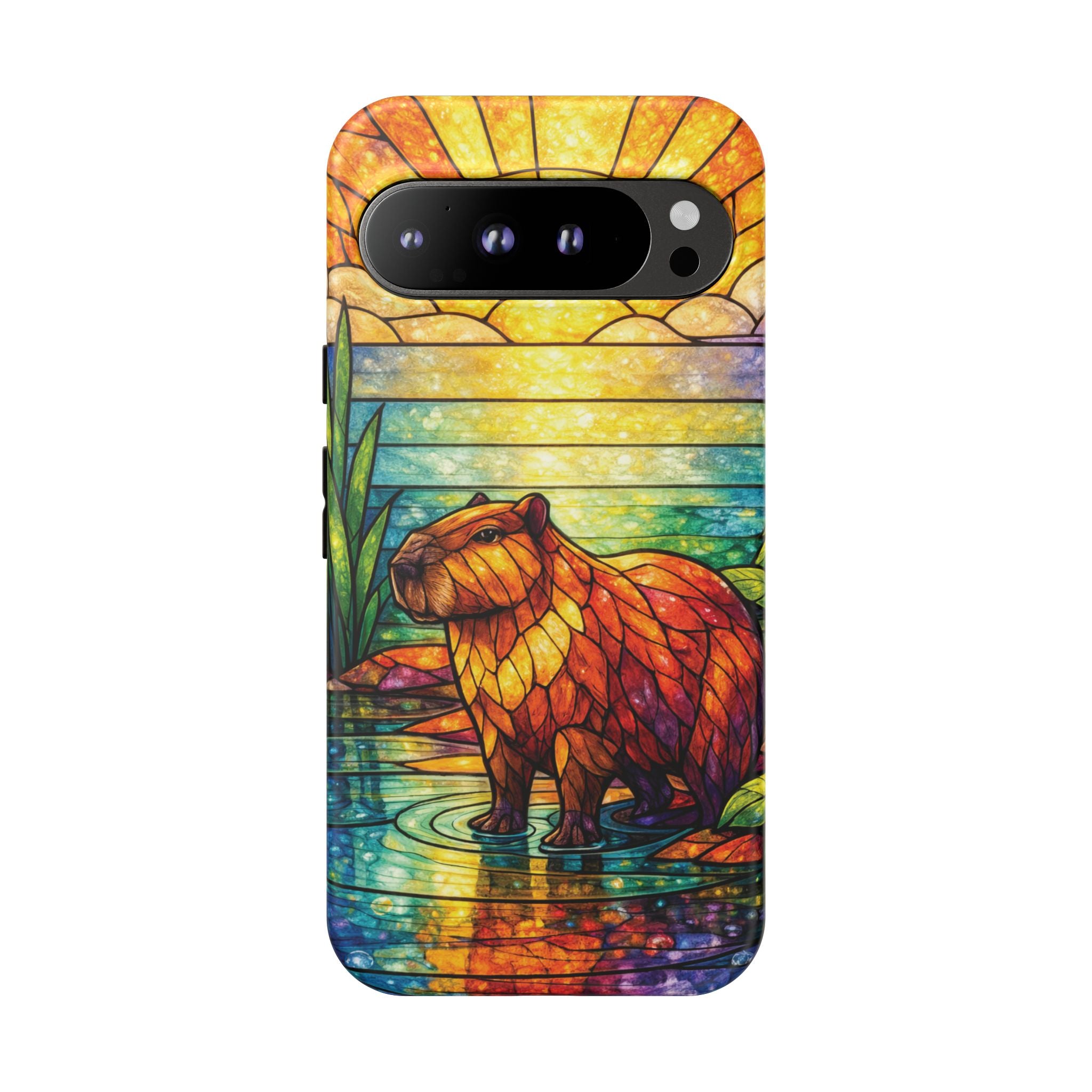 Capybara Stained Glass Galaxy Phone Case — "Tough Cases"