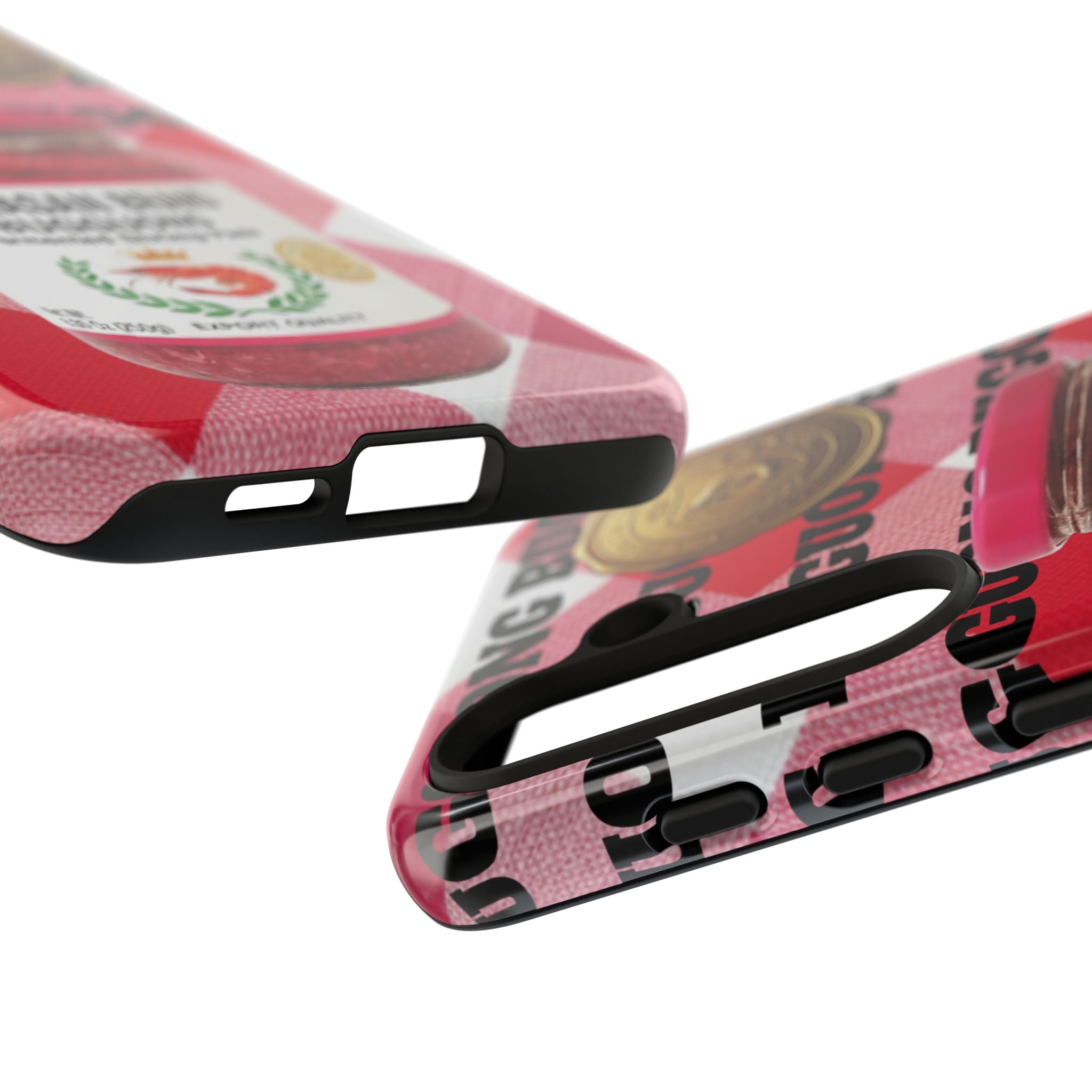 Red Gingham Phone Case Filipino Food Lover Gingham Pattern Phone Accessory Foodie Philippine Cuisine Lover Gift for Foodies