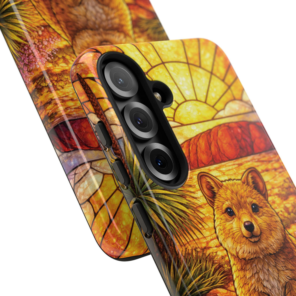 Quokka Stained-Glass Phone Case — Galaxy, iPhone & Pixel