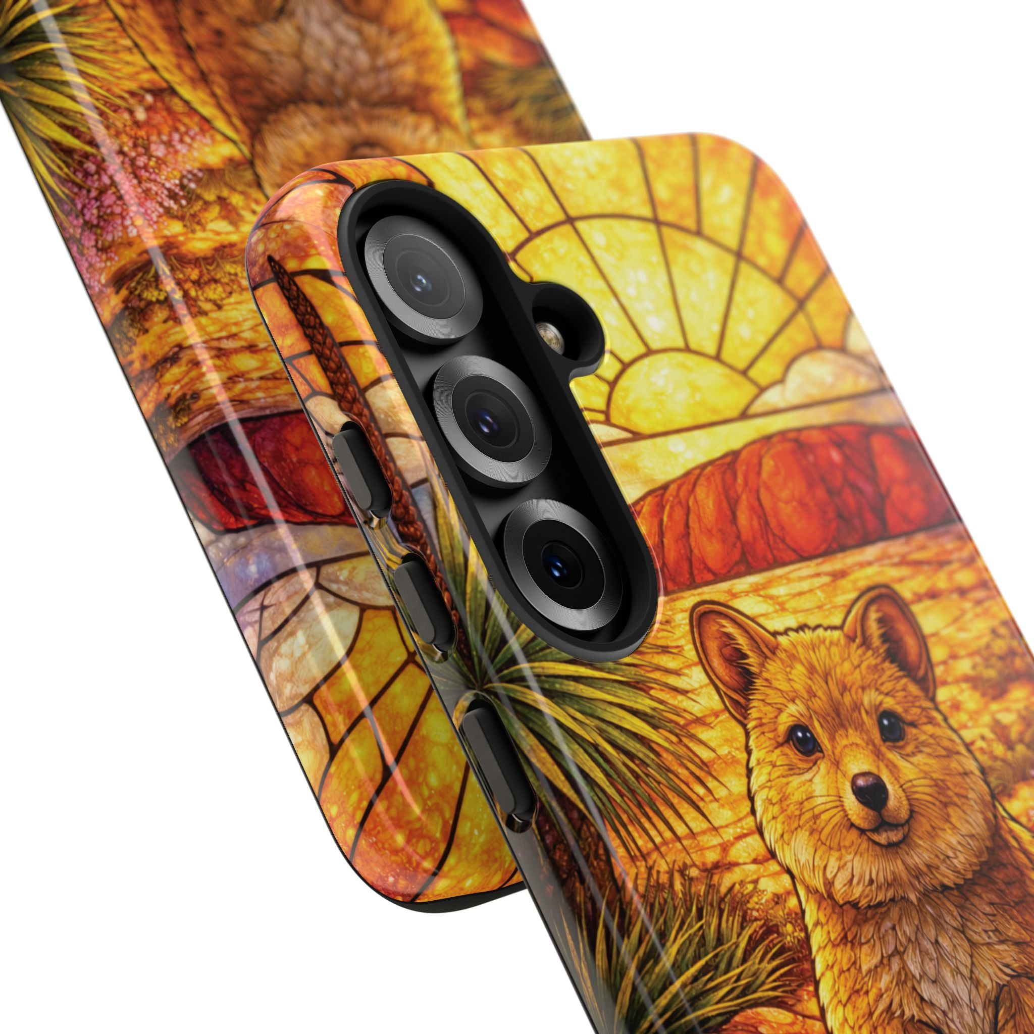 Quokka Stained-Glass Phone Case — Galaxy, iPhone & Pixel