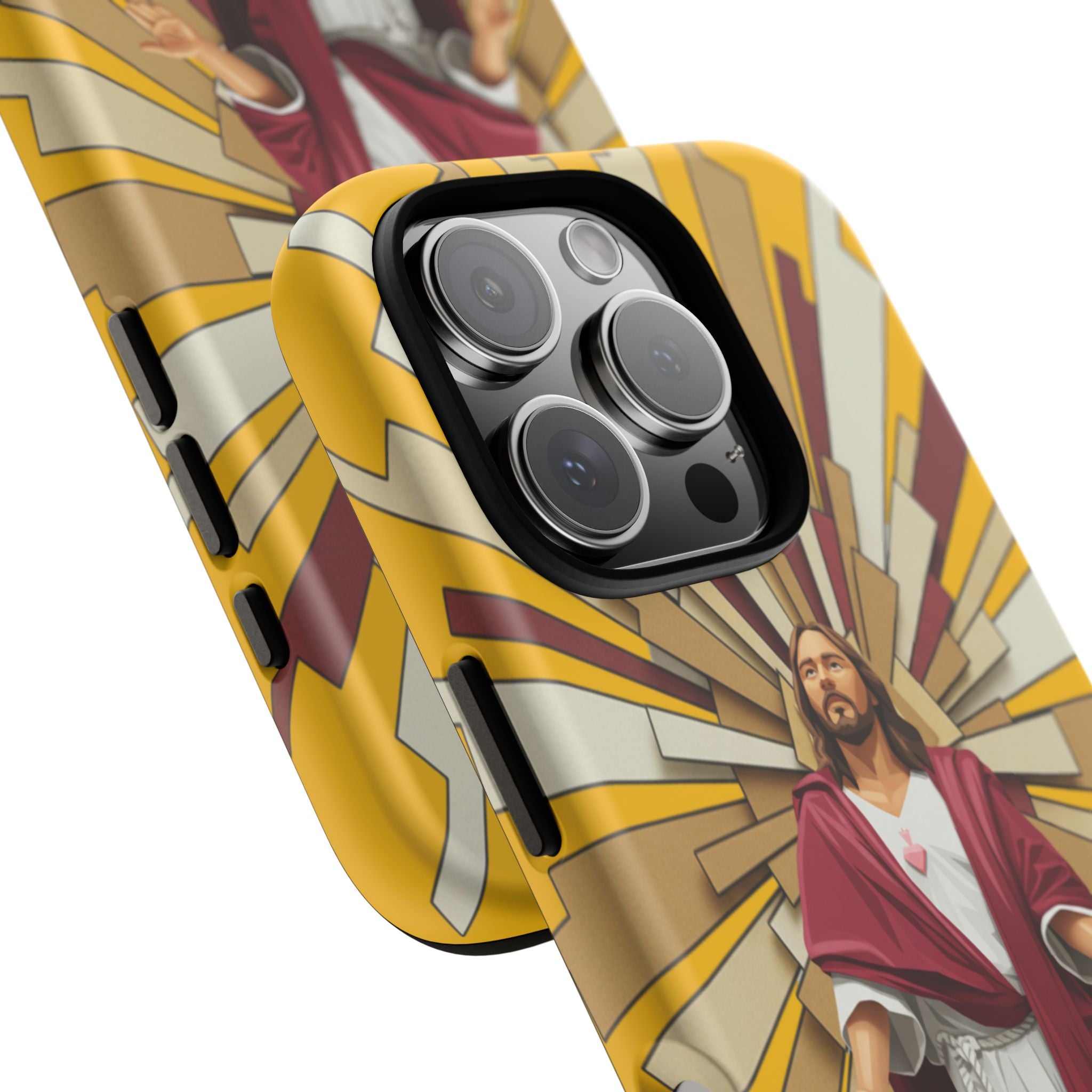 Radiant Jesus Art Phone Case | Christian Faith Inspirational Protective Cover