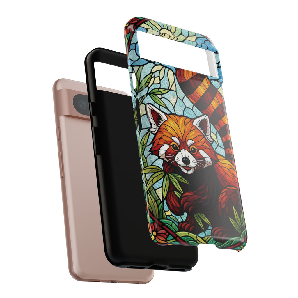 Red Panda Stained Glass Phone Case | Samsung iPhone Pixel