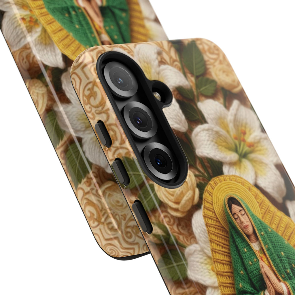 Sacred Our Lady of Guadalupe Virgin Mary Devotional Phone Case iPhone Samsung Galaxy Google Pixel Religious Textured Art Cover Gift