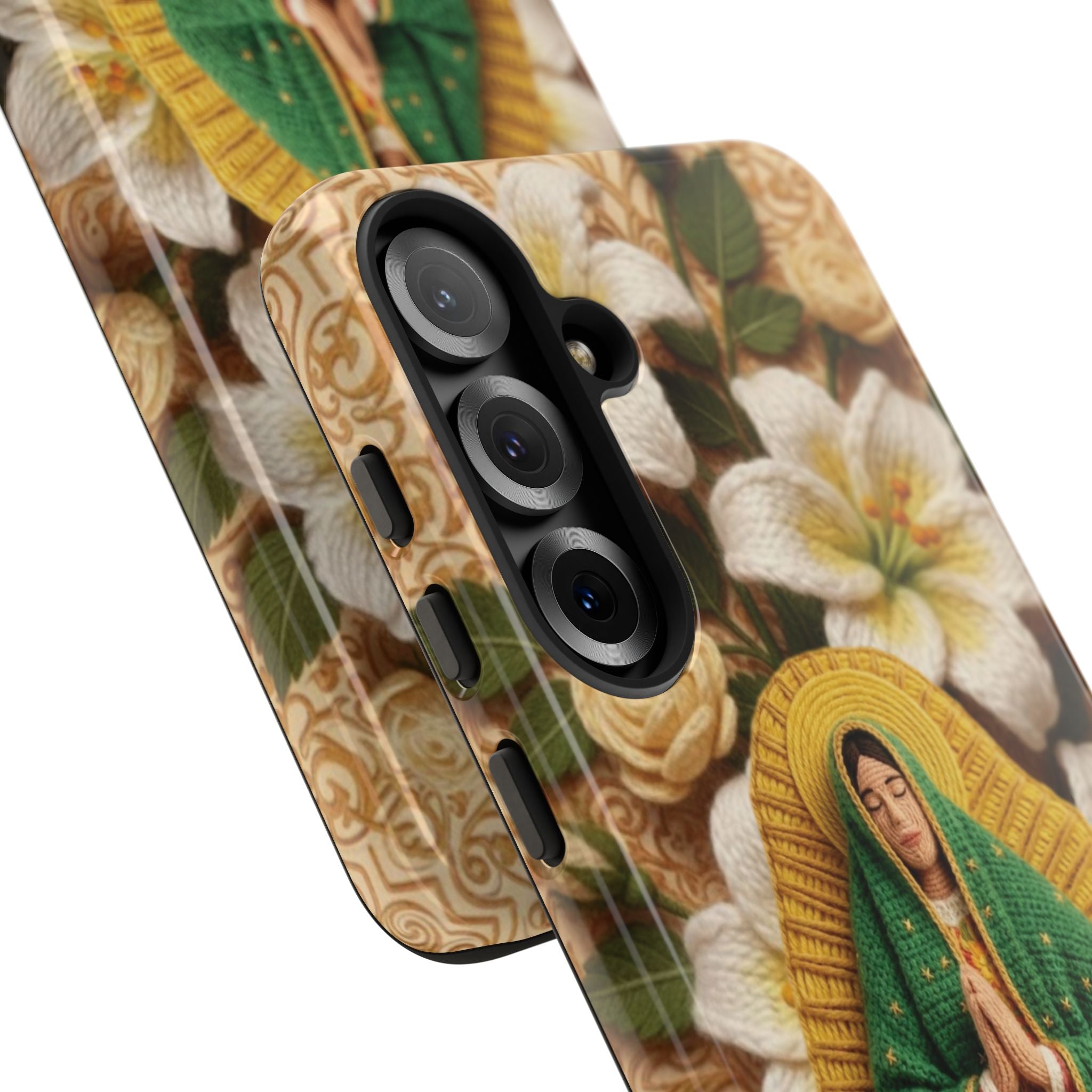 Sacred Our Lady of Guadalupe Virgin Mary Devotional Phone Case iPhone Samsung Galaxy Google Pixel Religious Textured Art Cover Gift