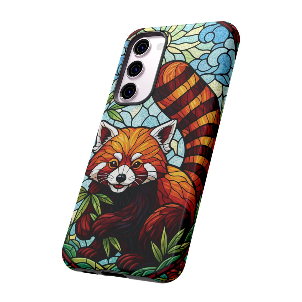 Red Panda Stained Glass Phone Case | Samsung iPhone Pixel