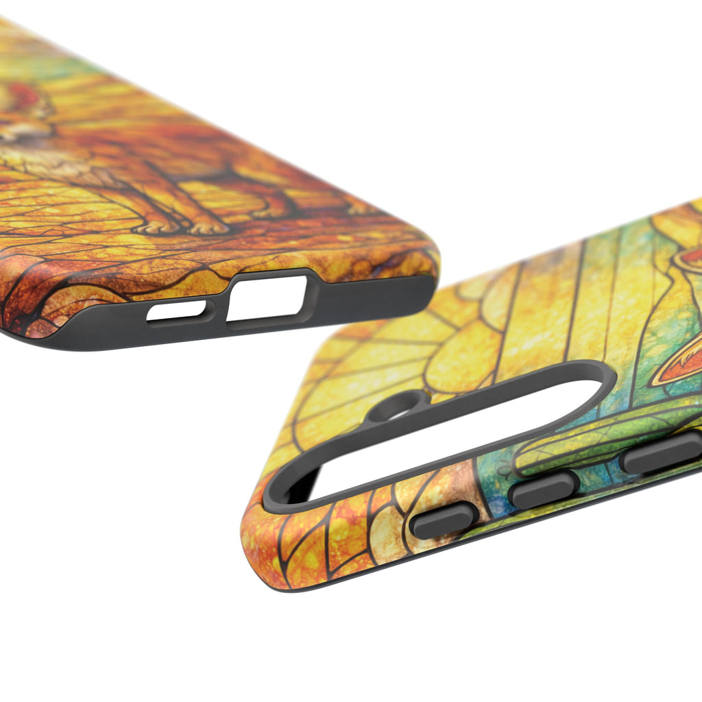 Desert Fox Stained Glass Phone Case — Galaxy & iPhone Pixel Compatible