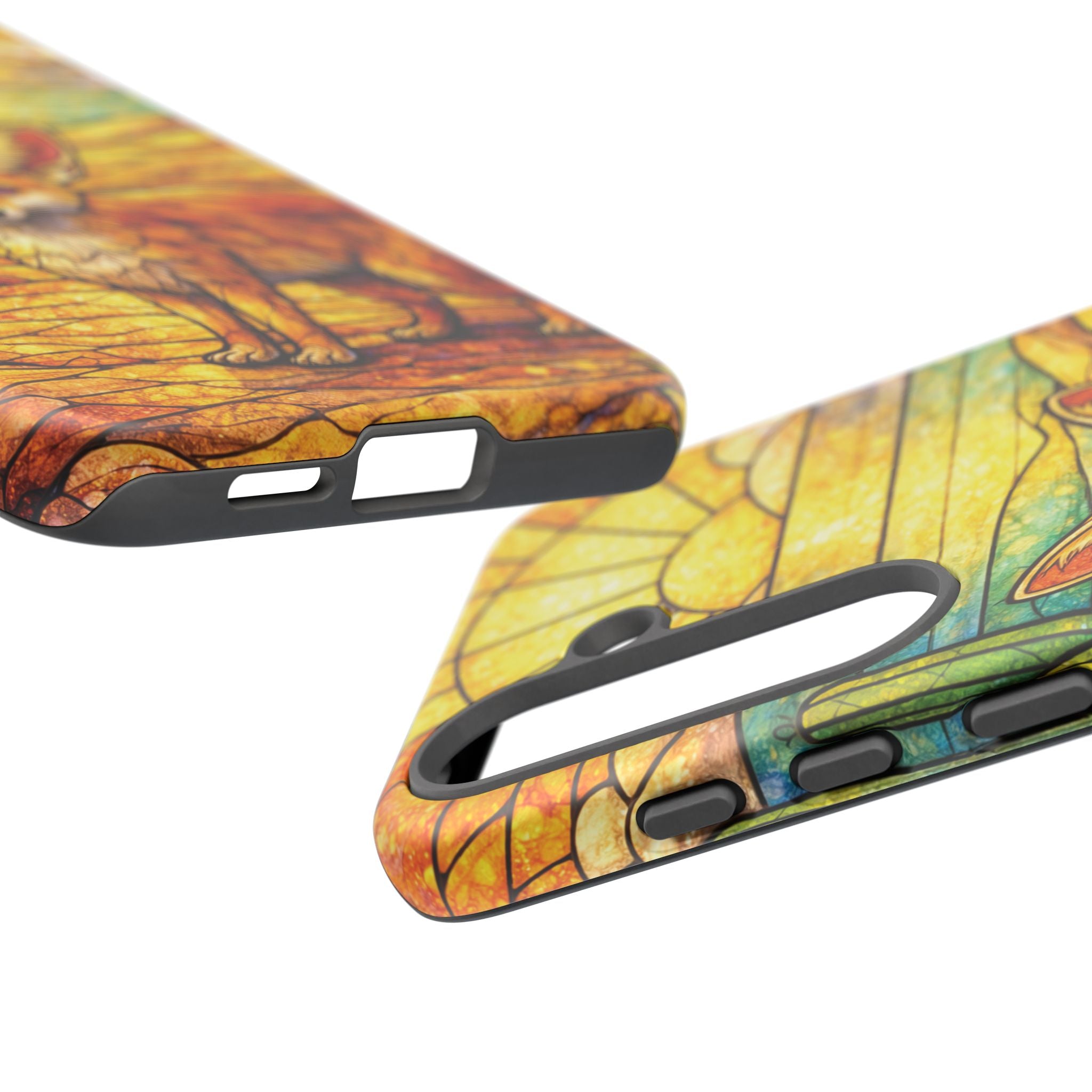 Desert Fox Stained Glass Phone Case — Galaxy & iPhone Pixel Compatible