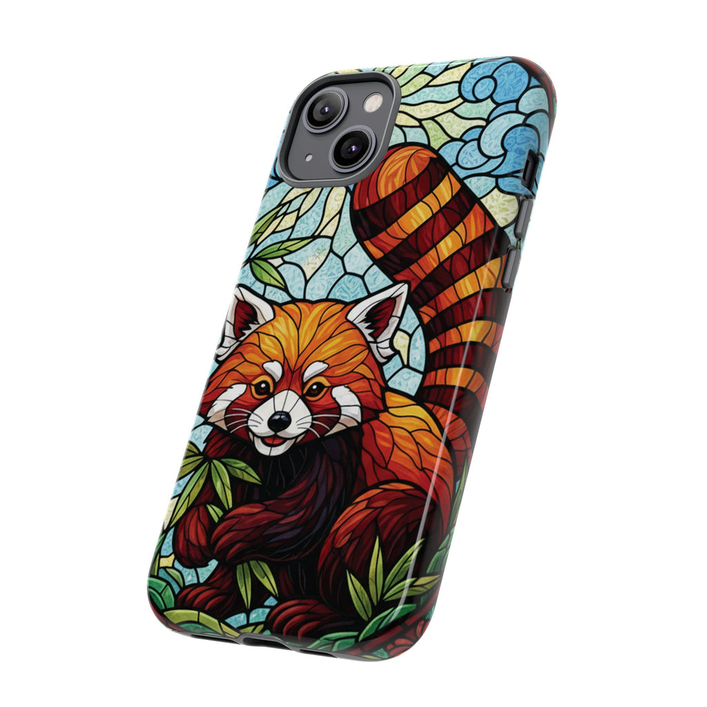 Red Panda Stained Glass Phone Case | Samsung iPhone Pixel