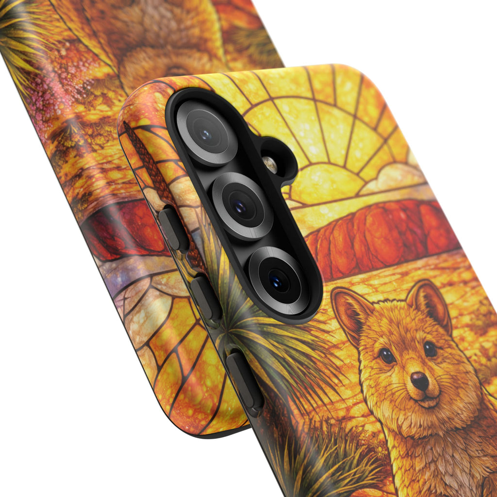 Quokka Stained-Glass Phone Case — Galaxy, iPhone & Pixel