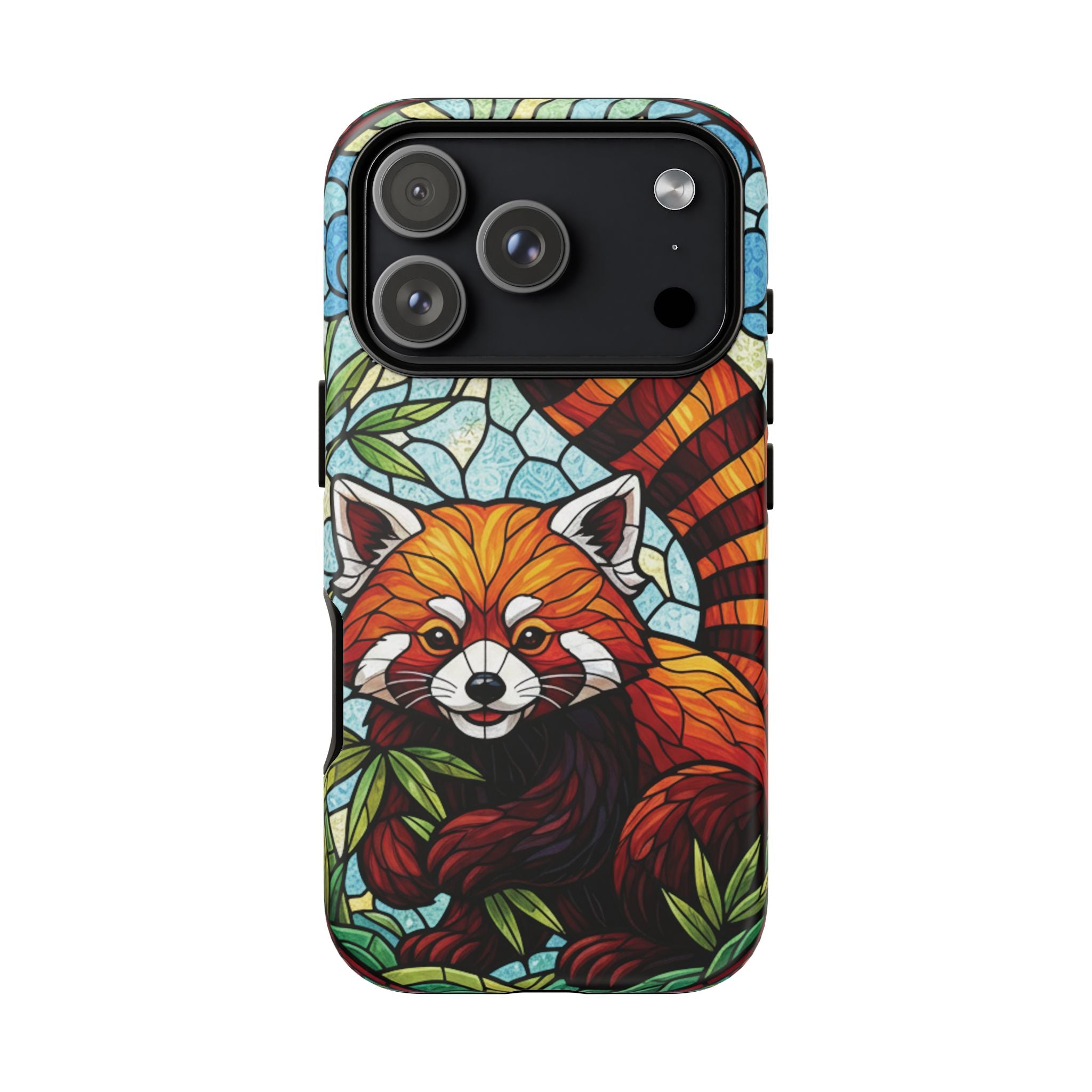 Red Panda Stained Glass Phone Case | Samsung iPhone Pixel