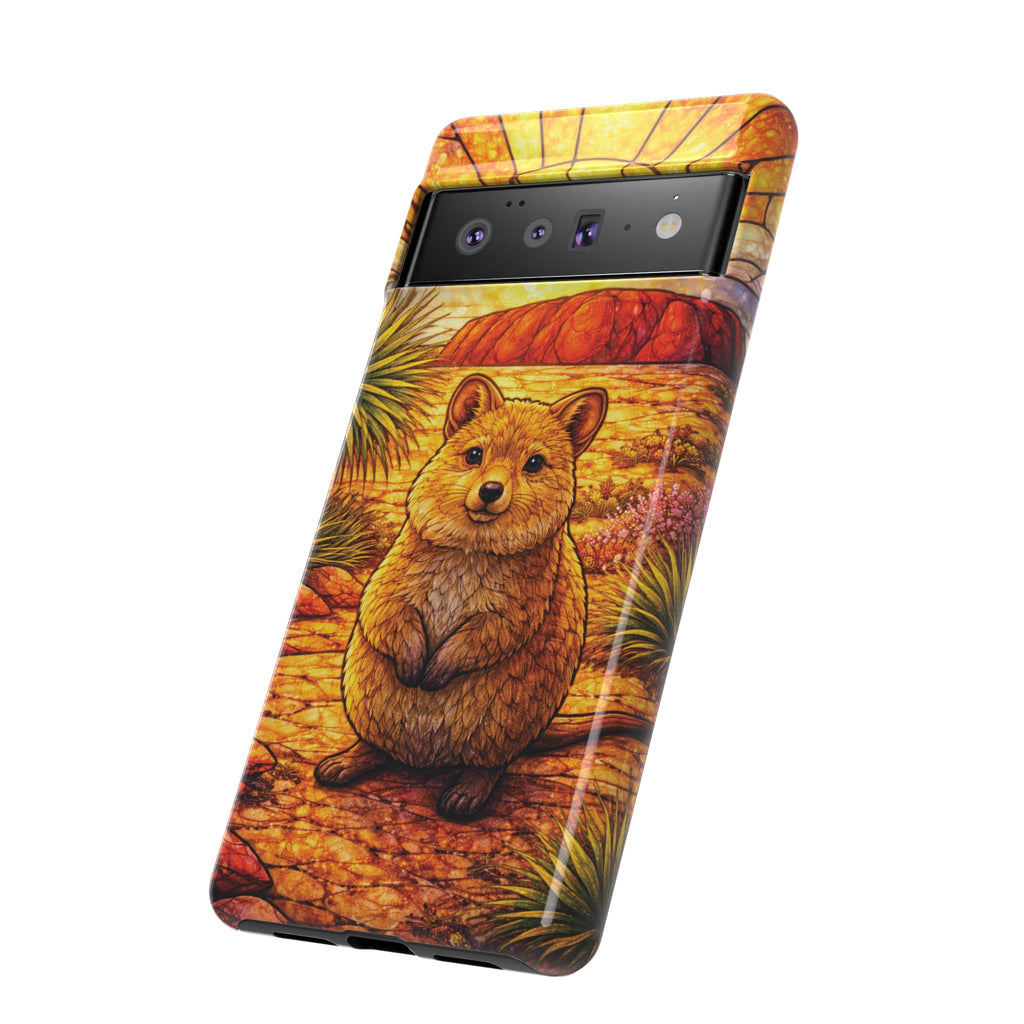Quokka Stained-Glass Phone Case — Galaxy, iPhone & Pixel