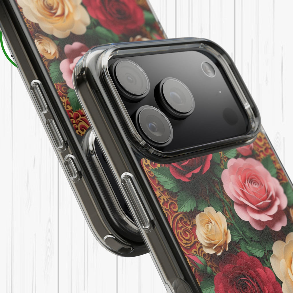 Cut-Paper Rose Bouquet Phone Case