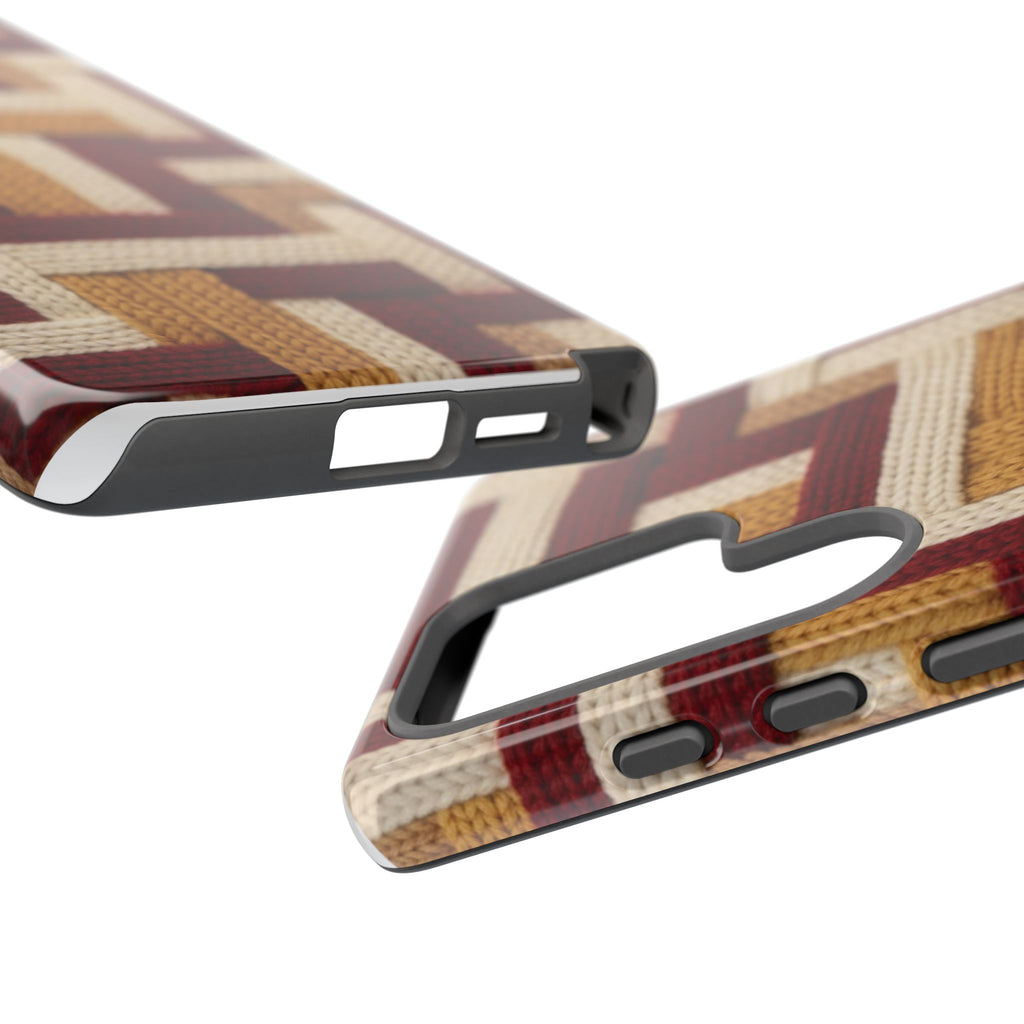 Yarn Pattern Phone Case Cozy Knit Texture Smartphone Protective Cover Elegant Design Mobile Device Cases for Samsung iPhone Pixel Models