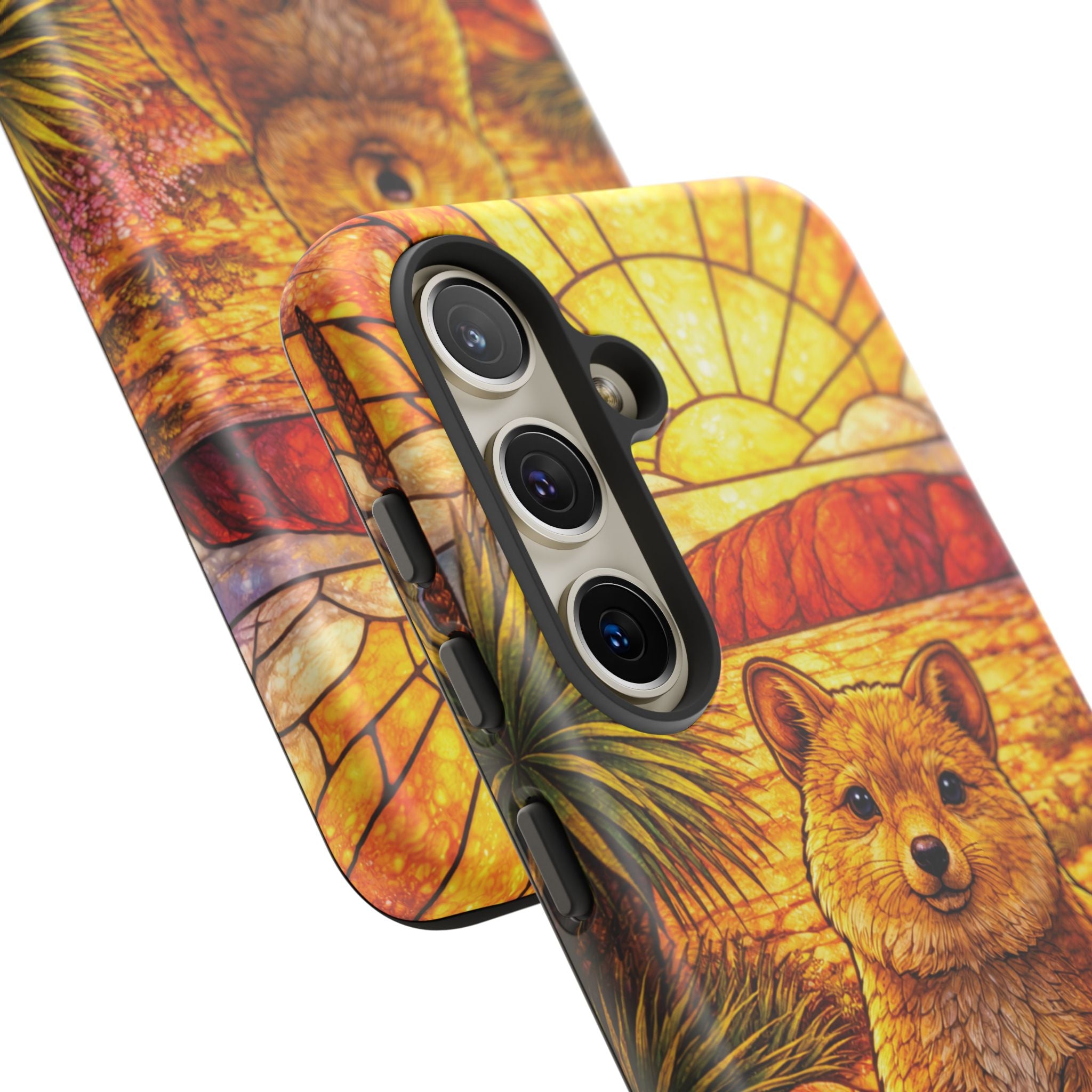 Quokka Stained-Glass Phone Case — Galaxy, iPhone & Pixel