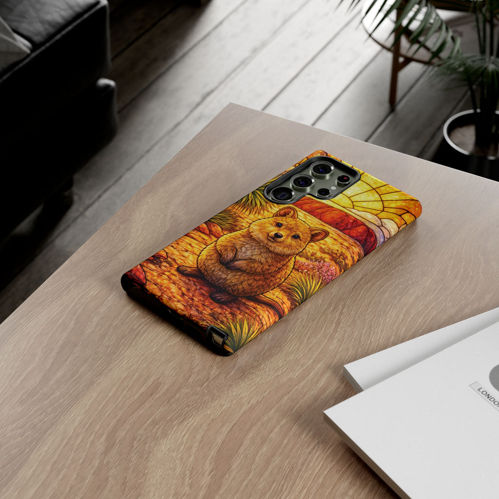 Quokka Stained-Glass Phone Case — Galaxy, iPhone & Pixel