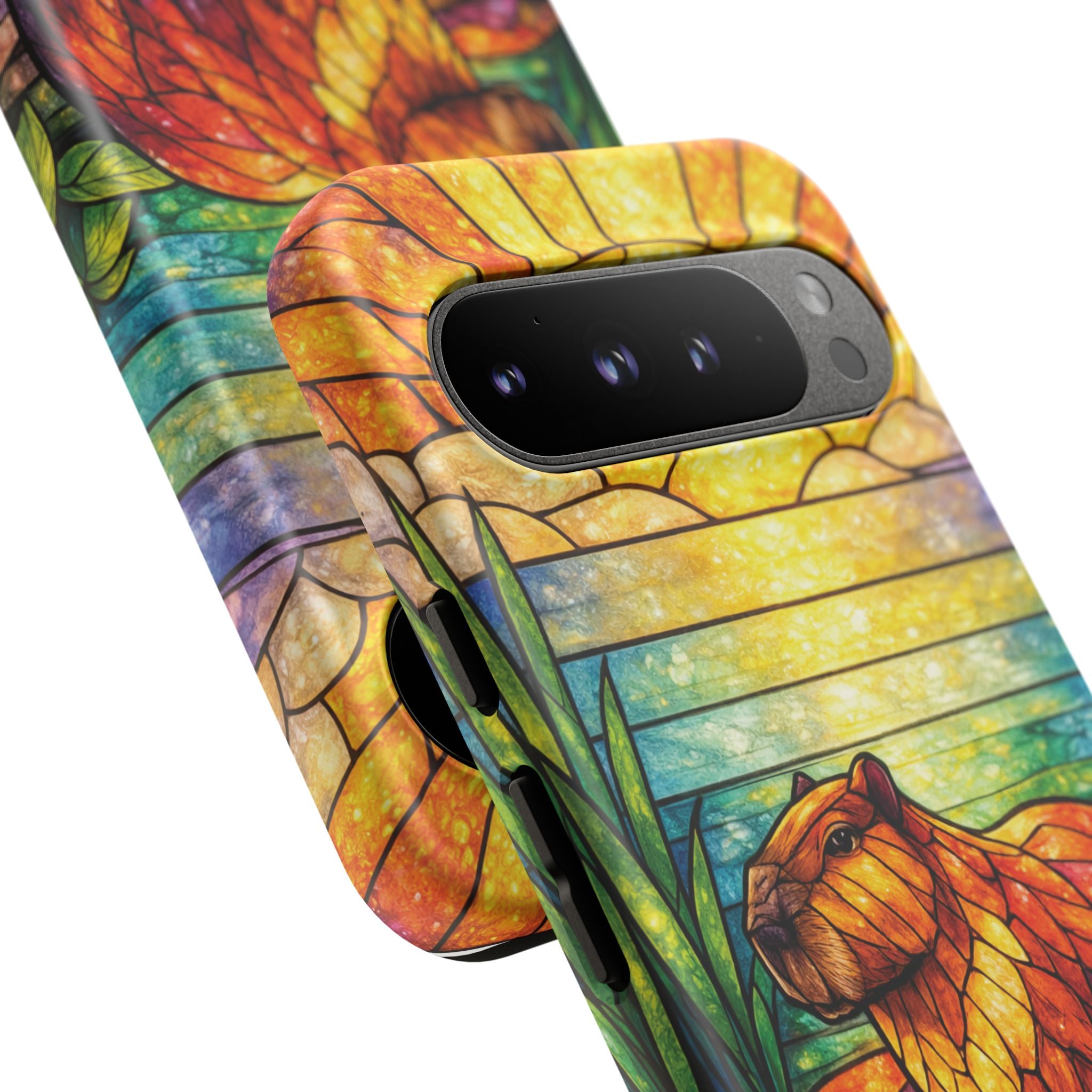 Capybara Stained Glass Galaxy Phone Case — "Tough Cases"