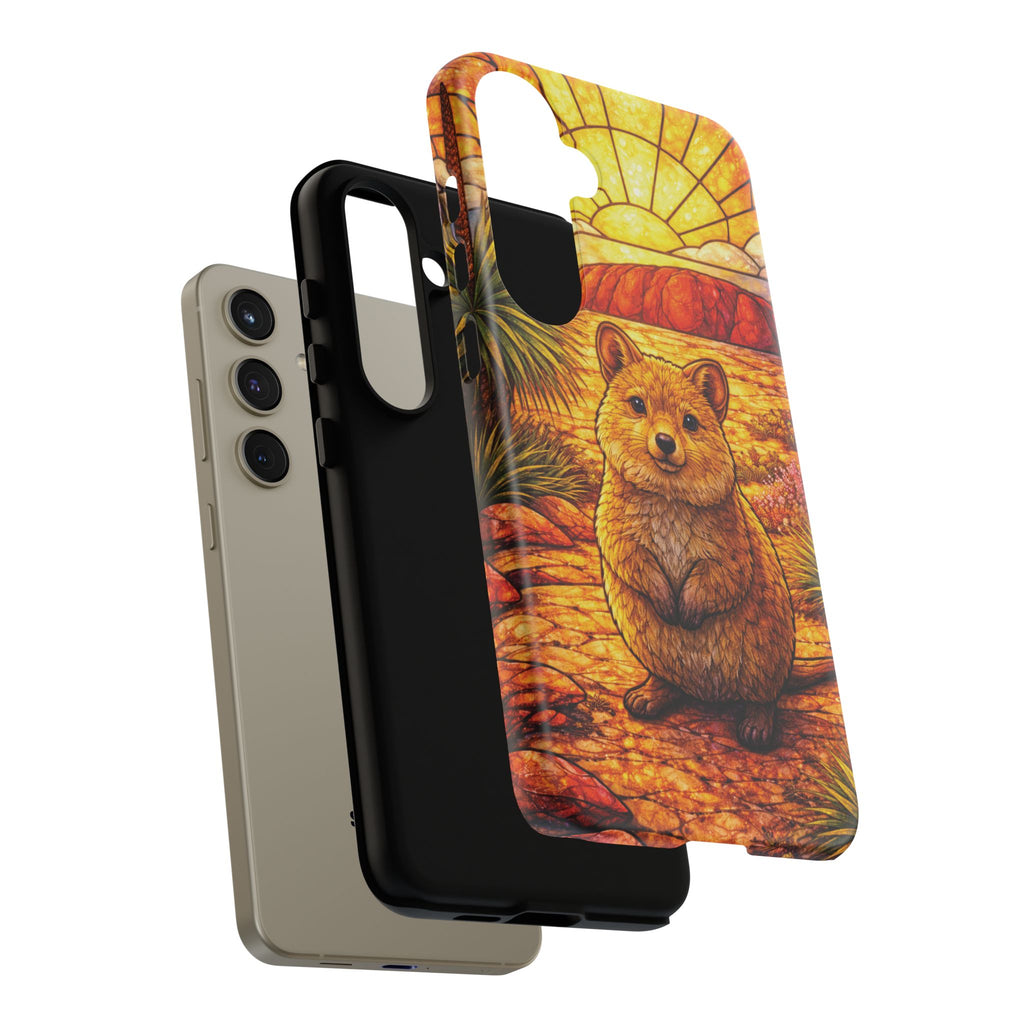 Quokka Stained-Glass Phone Case — Galaxy, iPhone & Pixel