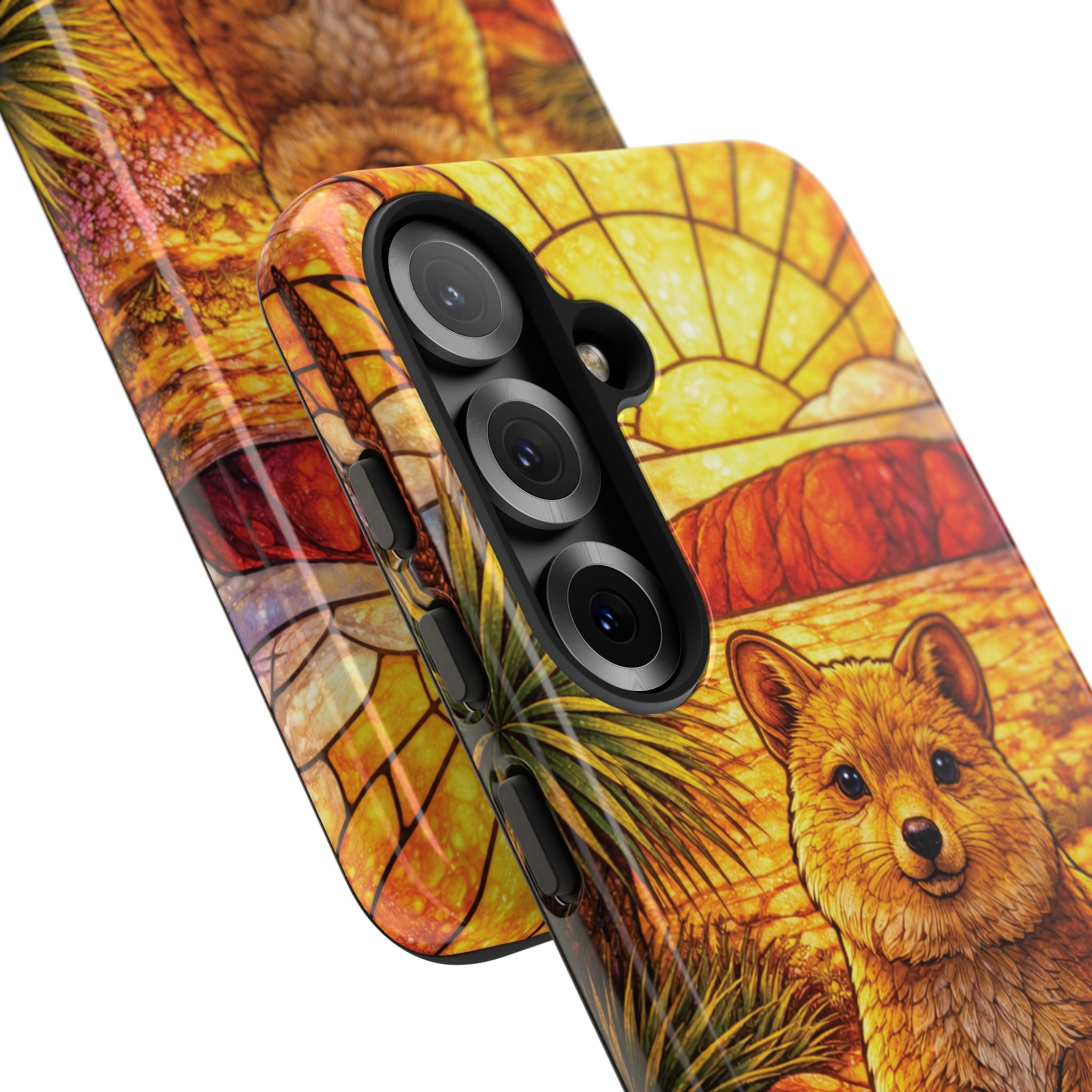 Quokka Stained-Glass Phone Case — Galaxy, iPhone & Pixel