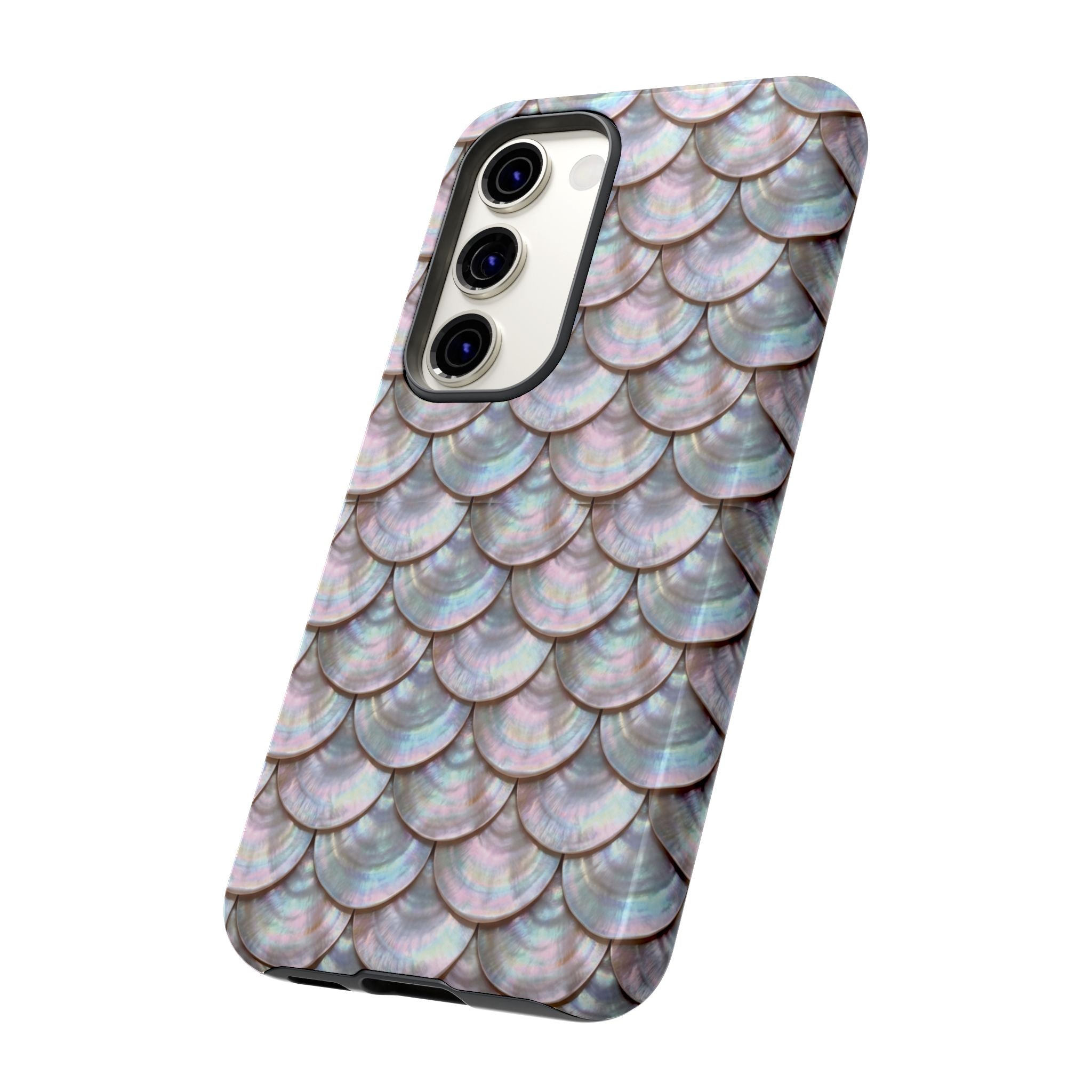Mother of Pearl Scallop Scale Phone Case — Luxury Galaxy iPhone & Pixel