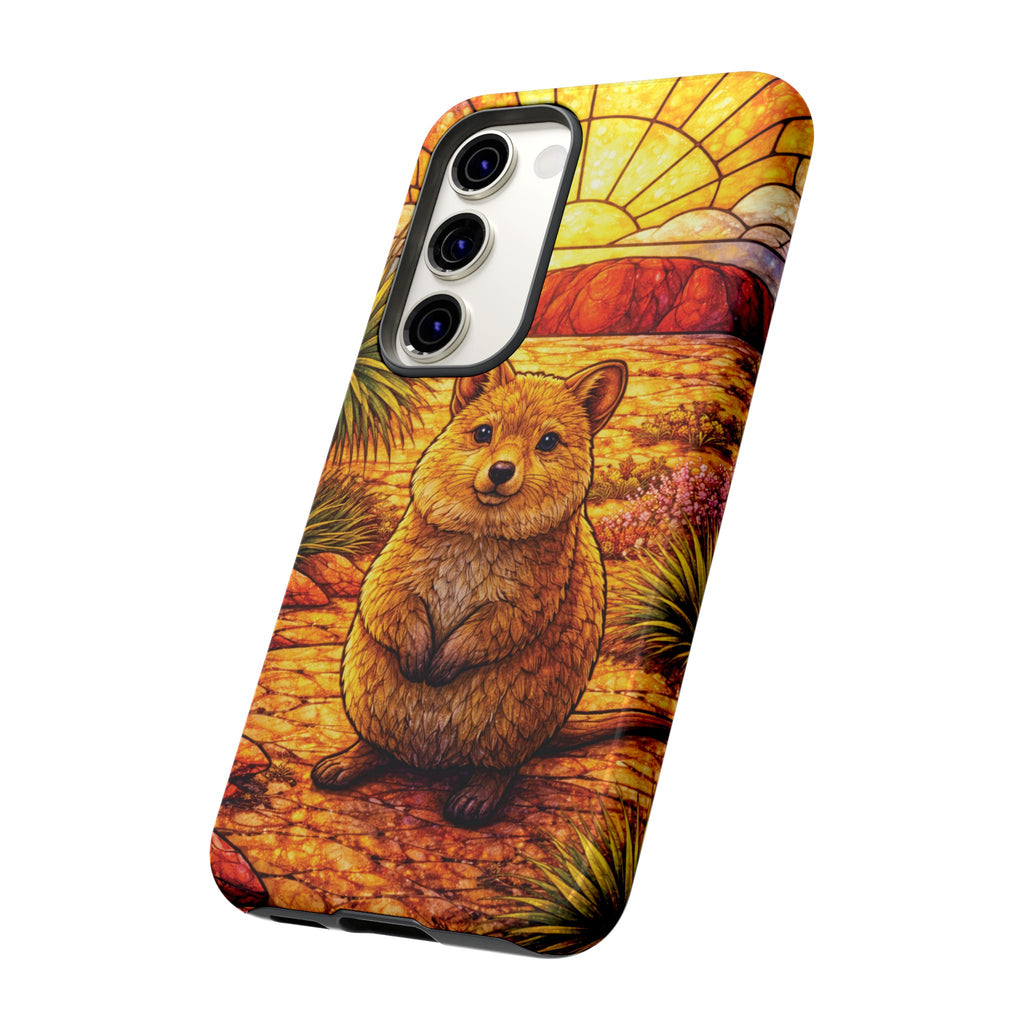 Quokka Stained-Glass Phone Case — Galaxy, iPhone & Pixel