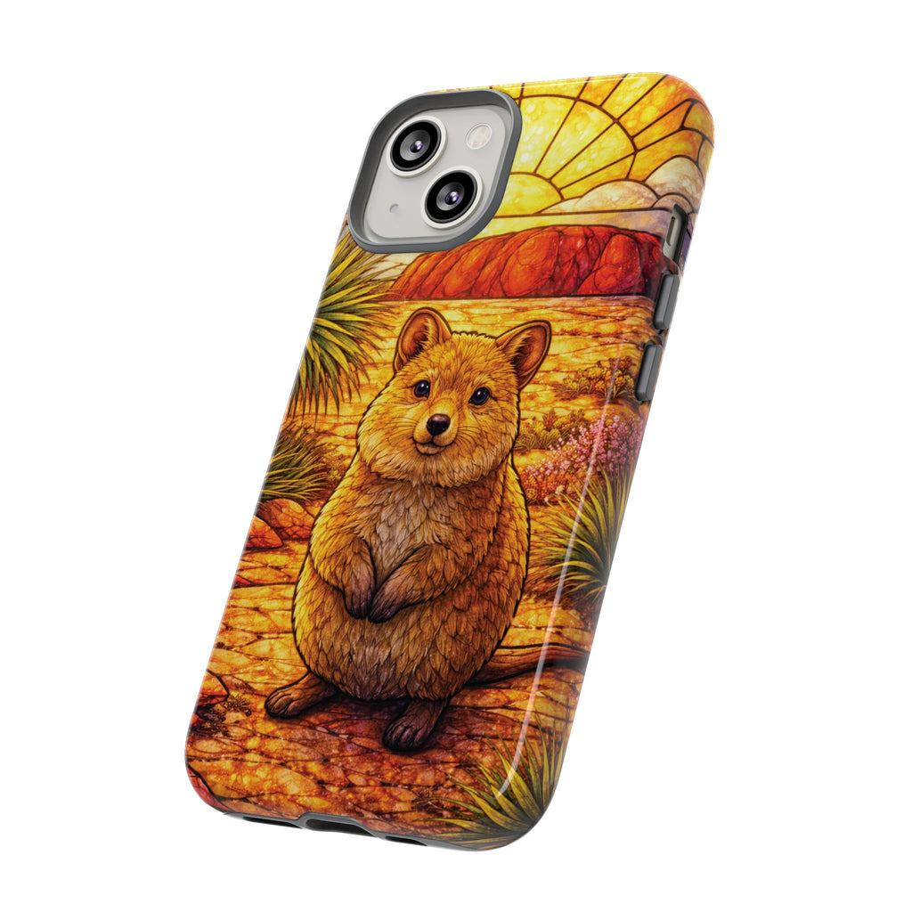 Quokka Stained-Glass Phone Case — Galaxy, iPhone & Pixel
