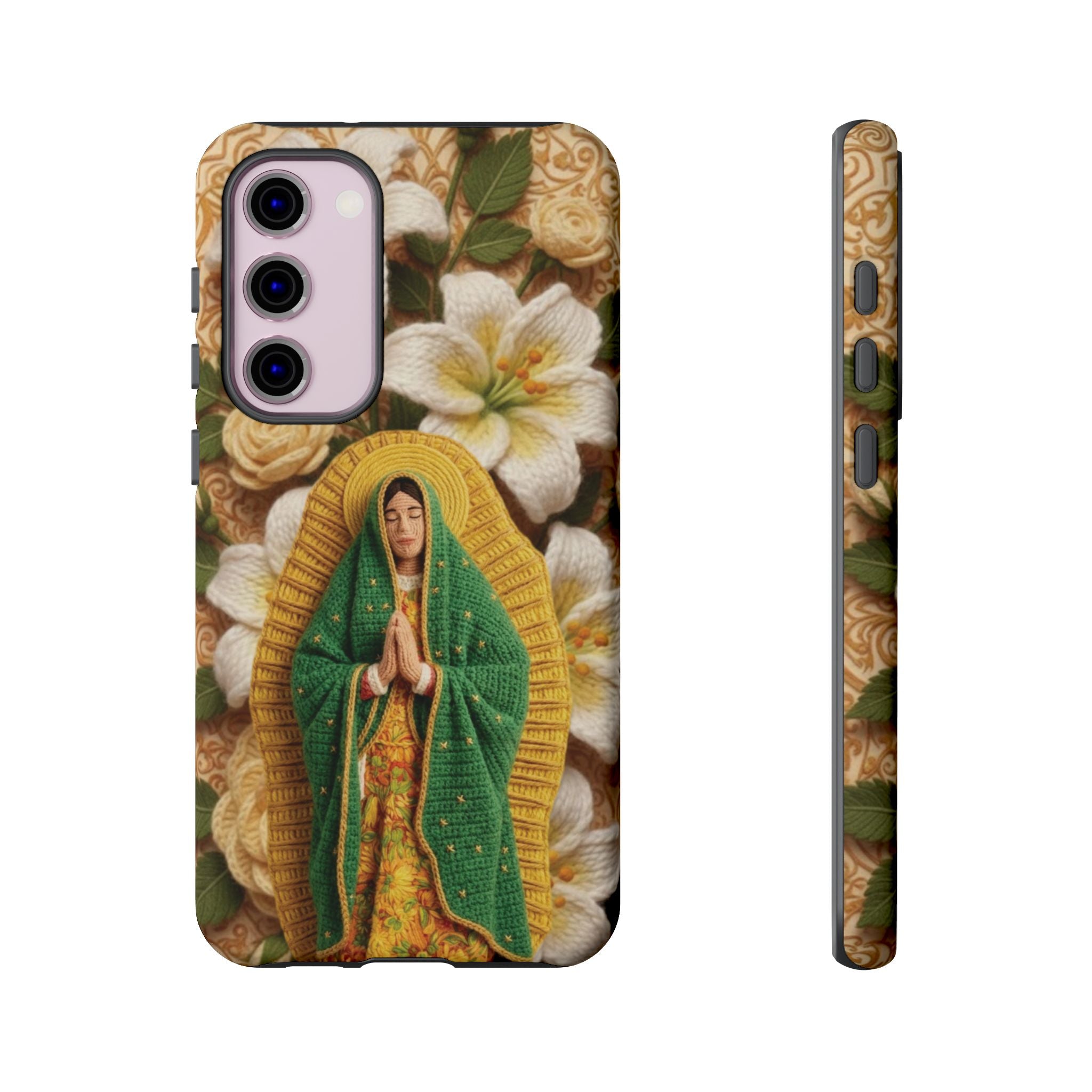 Sacred Our Lady of Guadalupe Virgin Mary Devotional Phone Case iPhone Samsung Galaxy Google Pixel Religious Textured Art Cover Gift