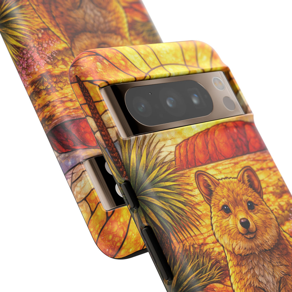 Quokka Stained-Glass Phone Case — Galaxy, iPhone & Pixel