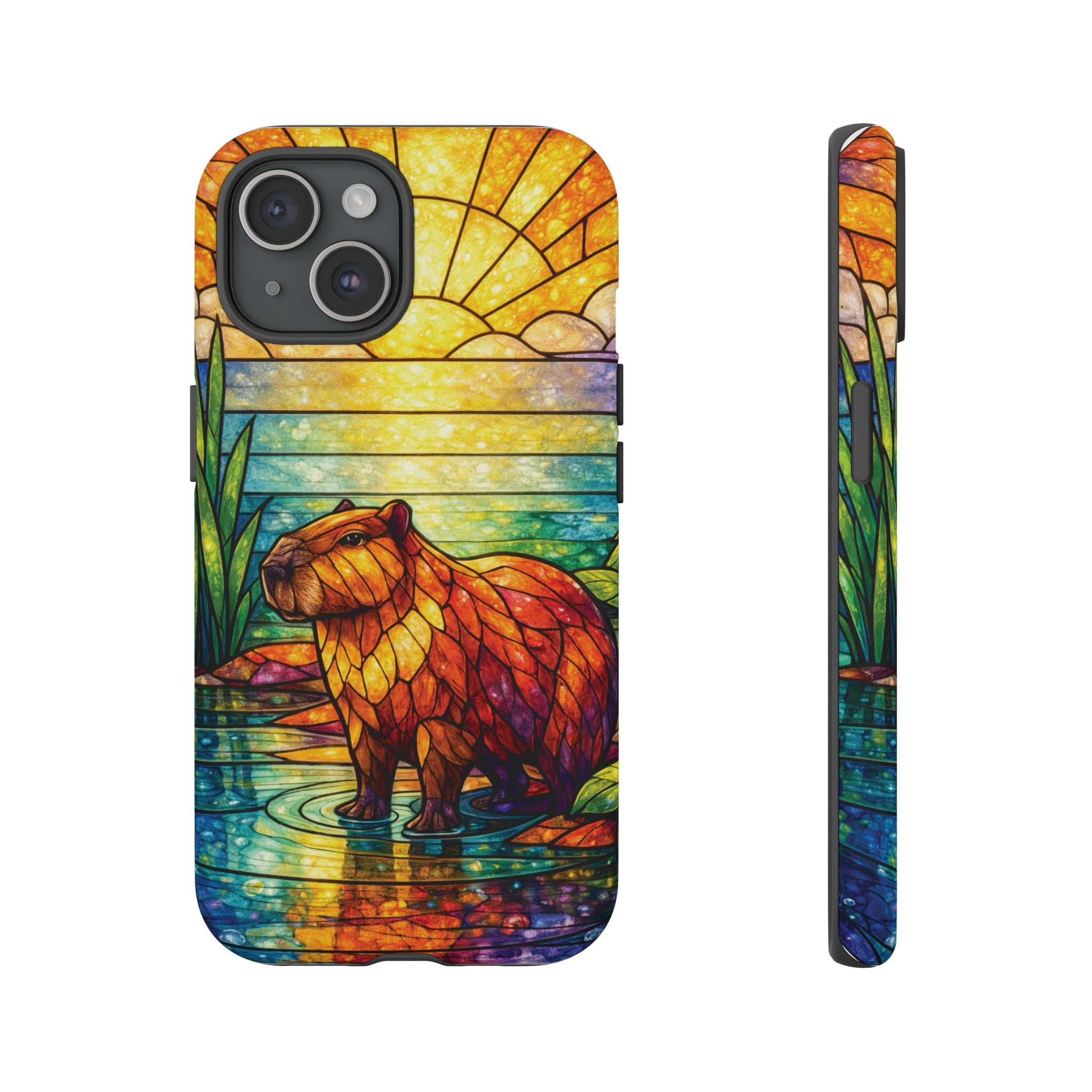Capybara Stained Glass Galaxy Phone Case — "Tough Cases"