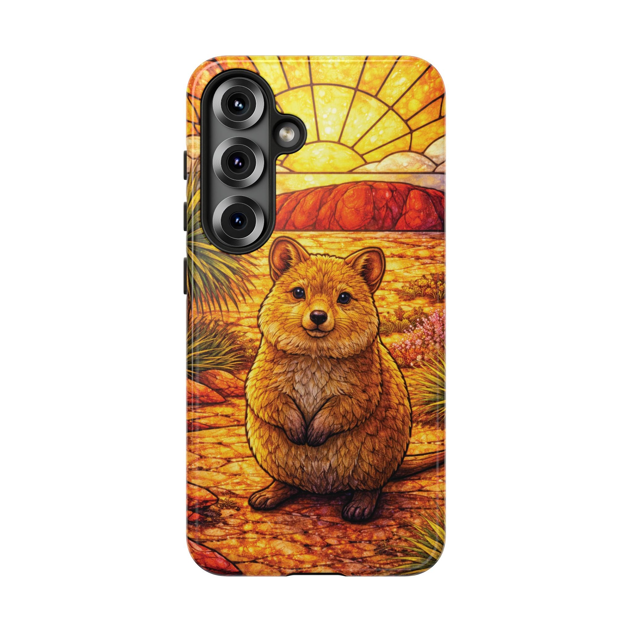 Quokka Stained-Glass Phone Case — Galaxy, iPhone & Pixel