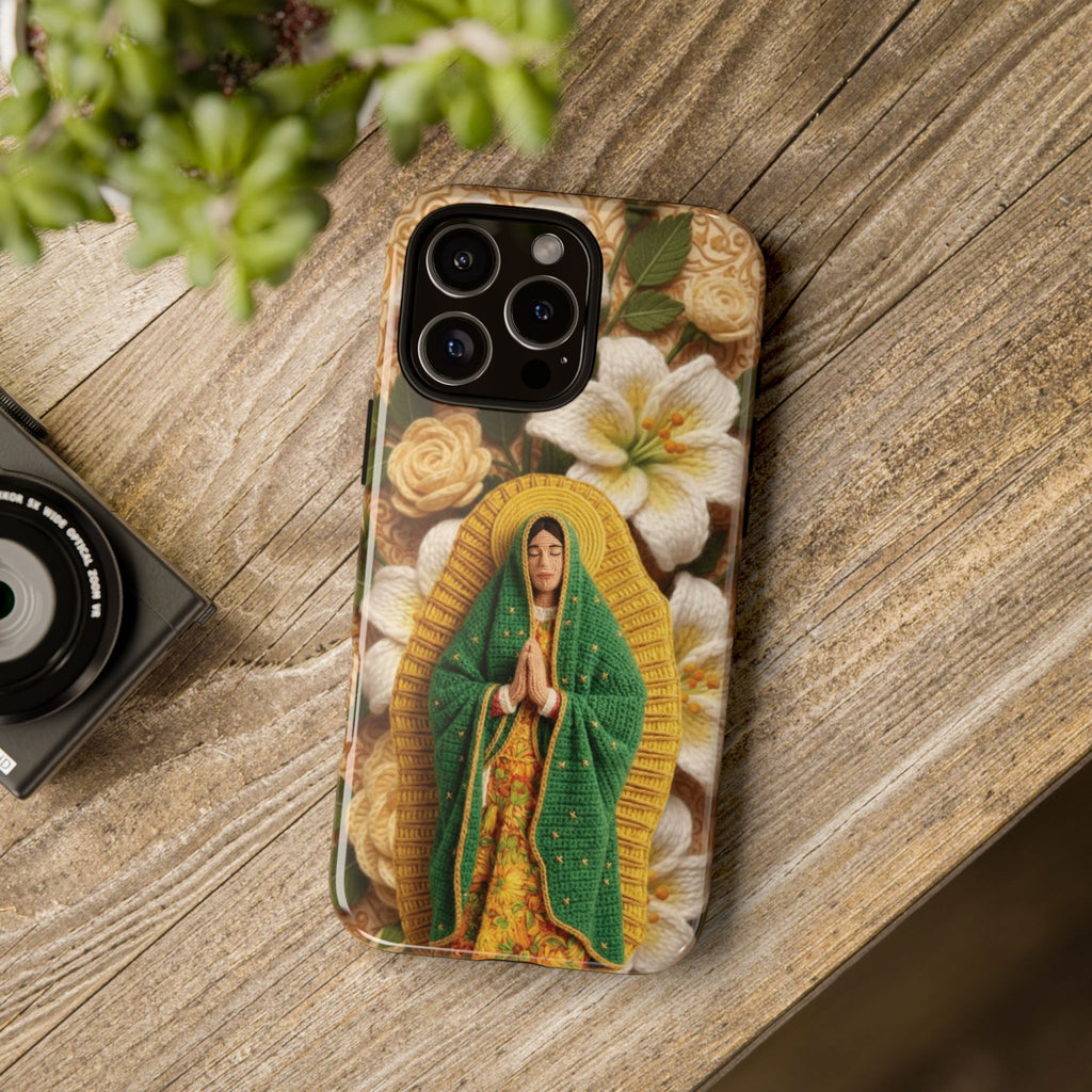Sacred Our Lady of Guadalupe Virgin Mary Devotional Phone Case iPhone Samsung Galaxy Google Pixel Religious Textured Art Cover Gift