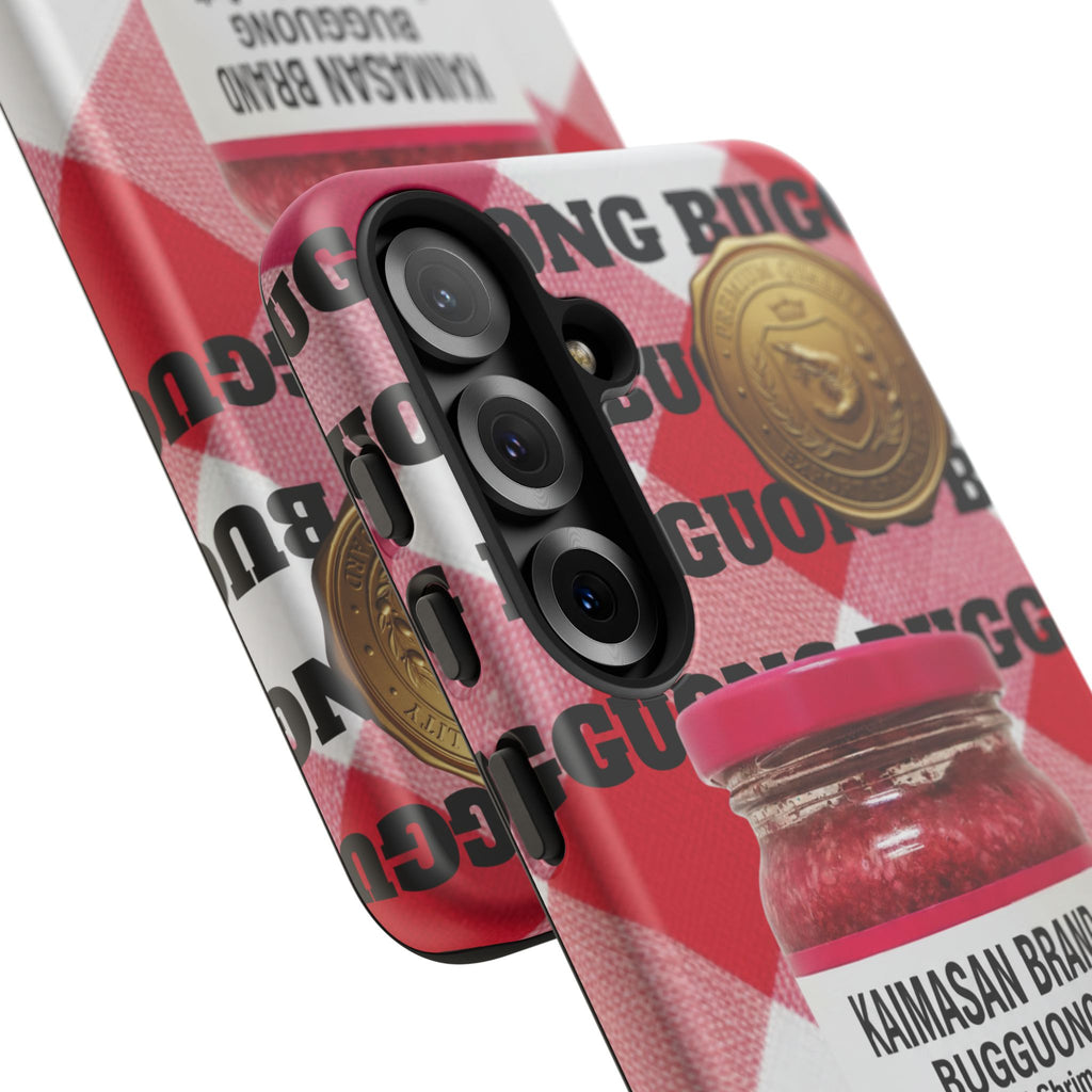 Red Gingham Phone Case Filipino Food Lover Gingham Pattern Phone Accessory Foodie Philippine Cuisine Lover Gift for Foodies