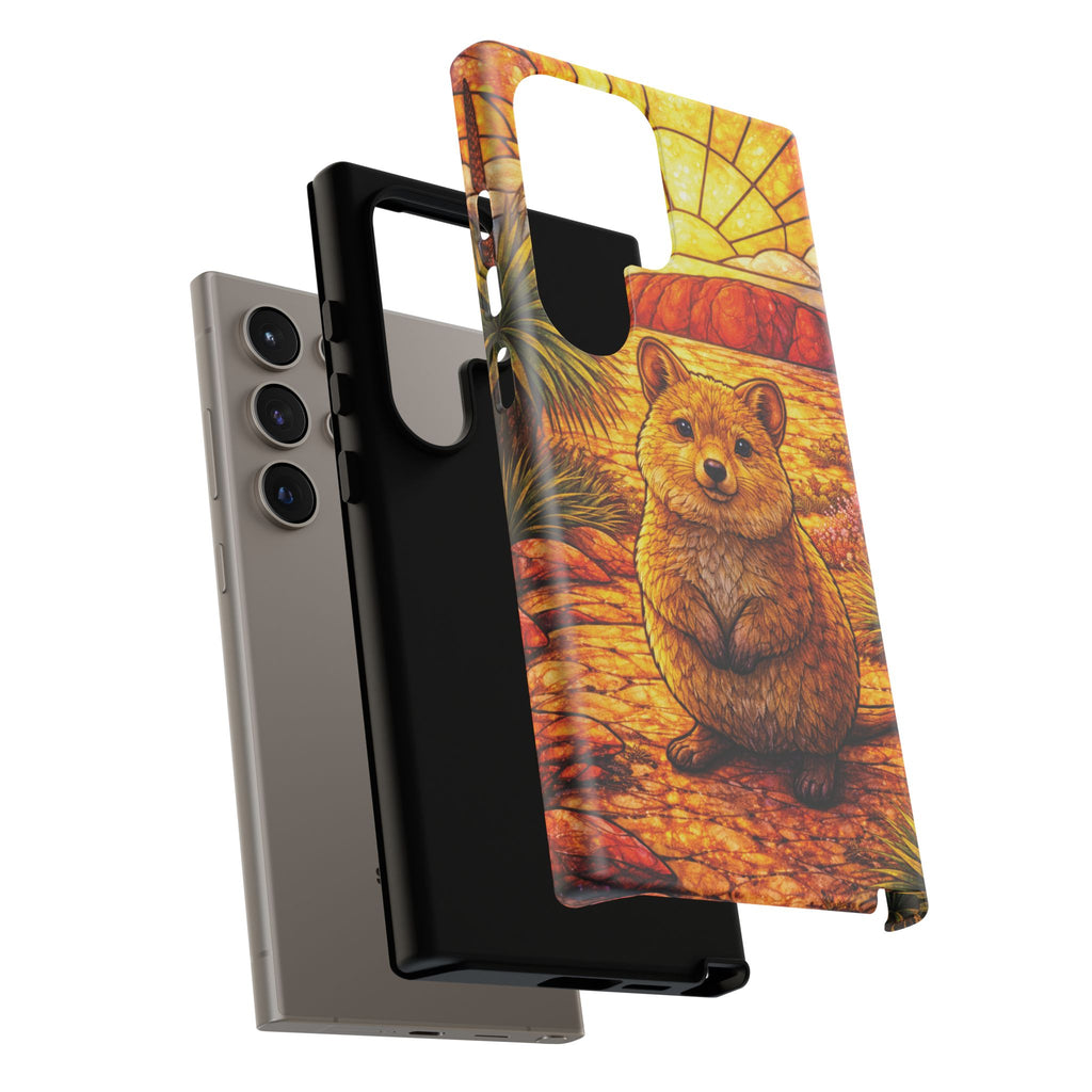 Quokka Stained-Glass Phone Case — Galaxy, iPhone & Pixel