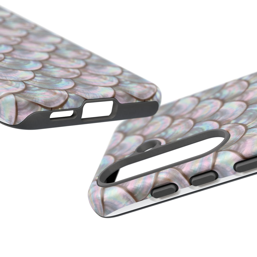 Mother of Pearl Scallop Scale Phone Case — Luxury Galaxy iPhone & Pixel