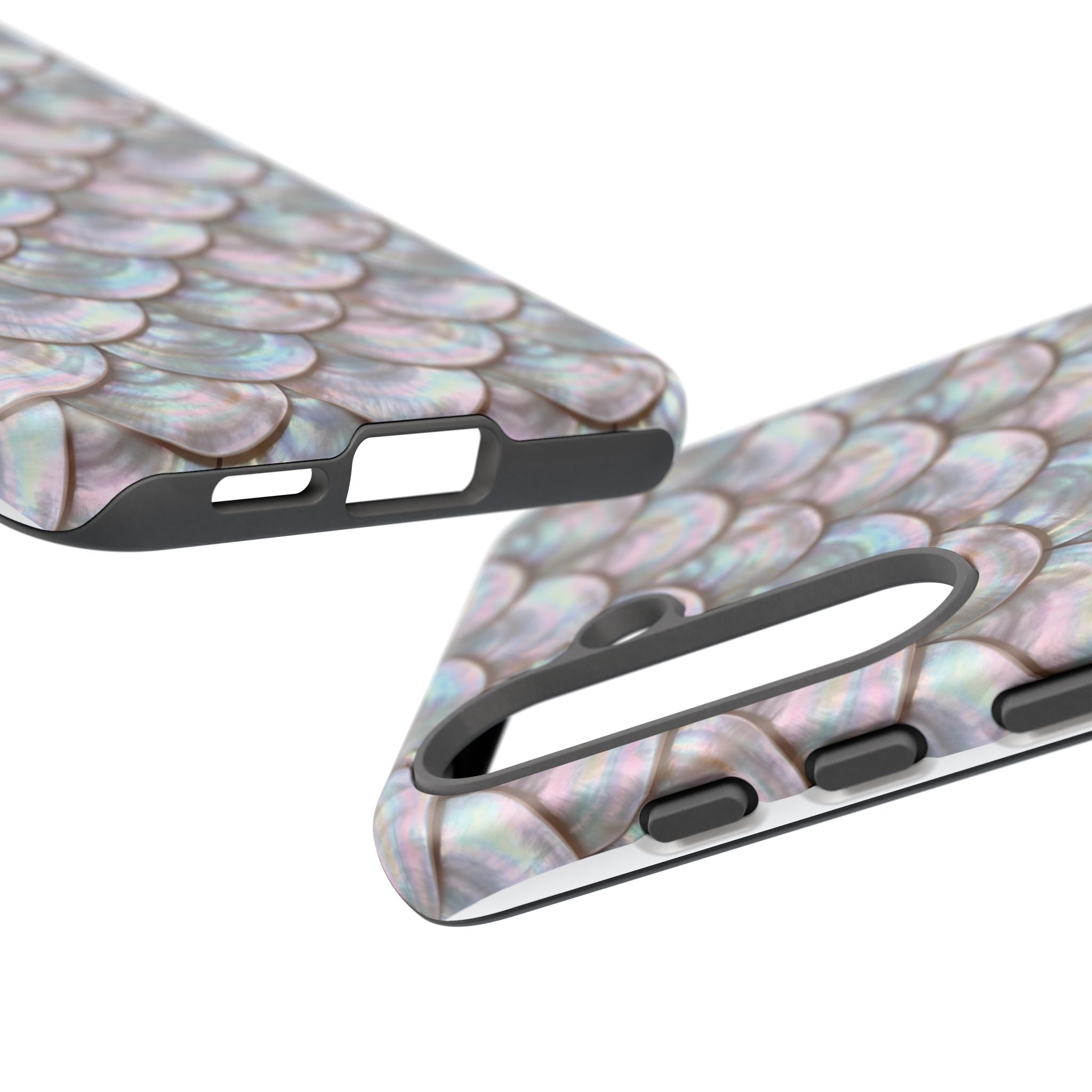 Mother of Pearl Scallop Scale Phone Case — Luxury Galaxy iPhone & Pixel