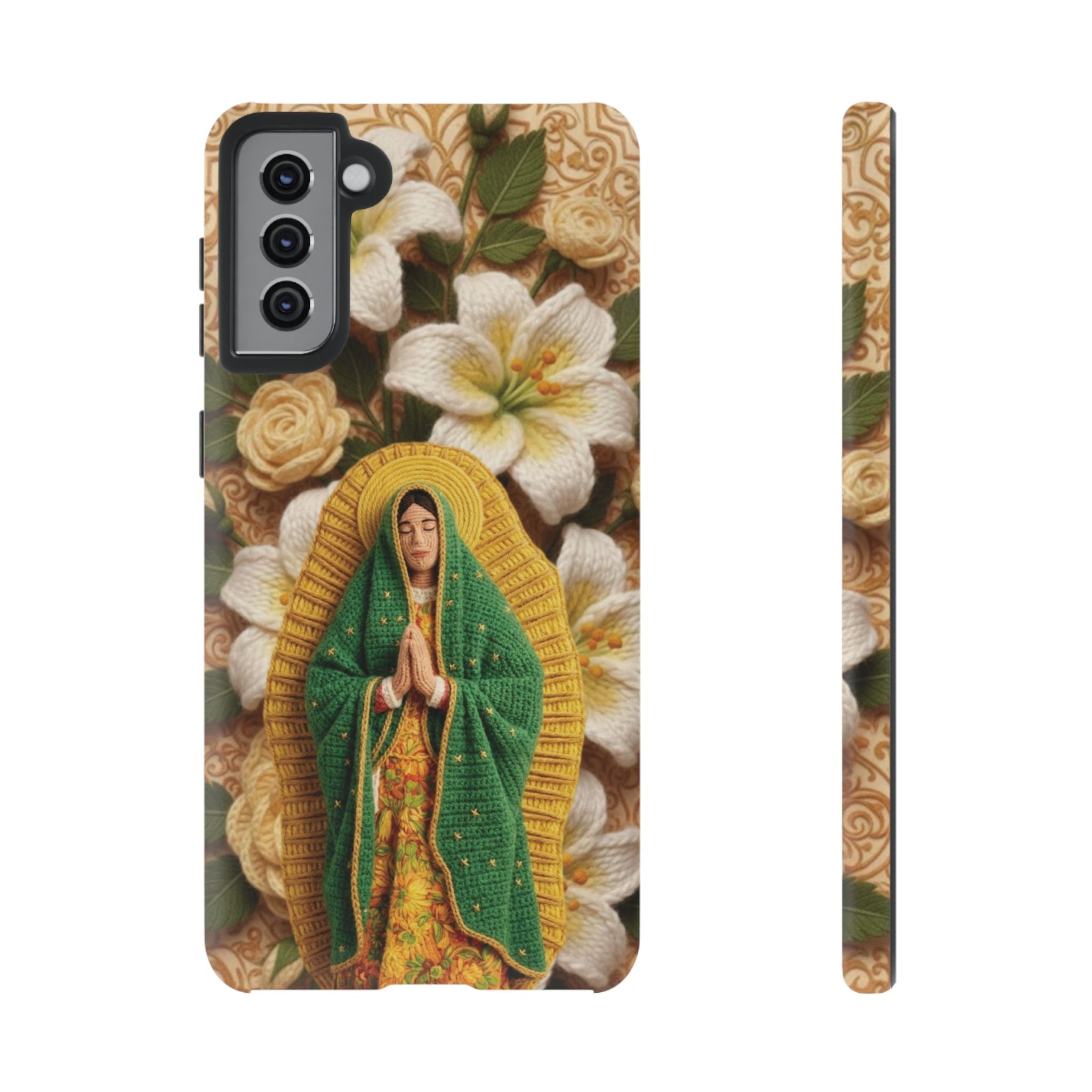 Sacred Our Lady of Guadalupe Virgin Mary Devotional Phone Case iPhone Samsung Galaxy Google Pixel Religious Textured Art Cover Gift