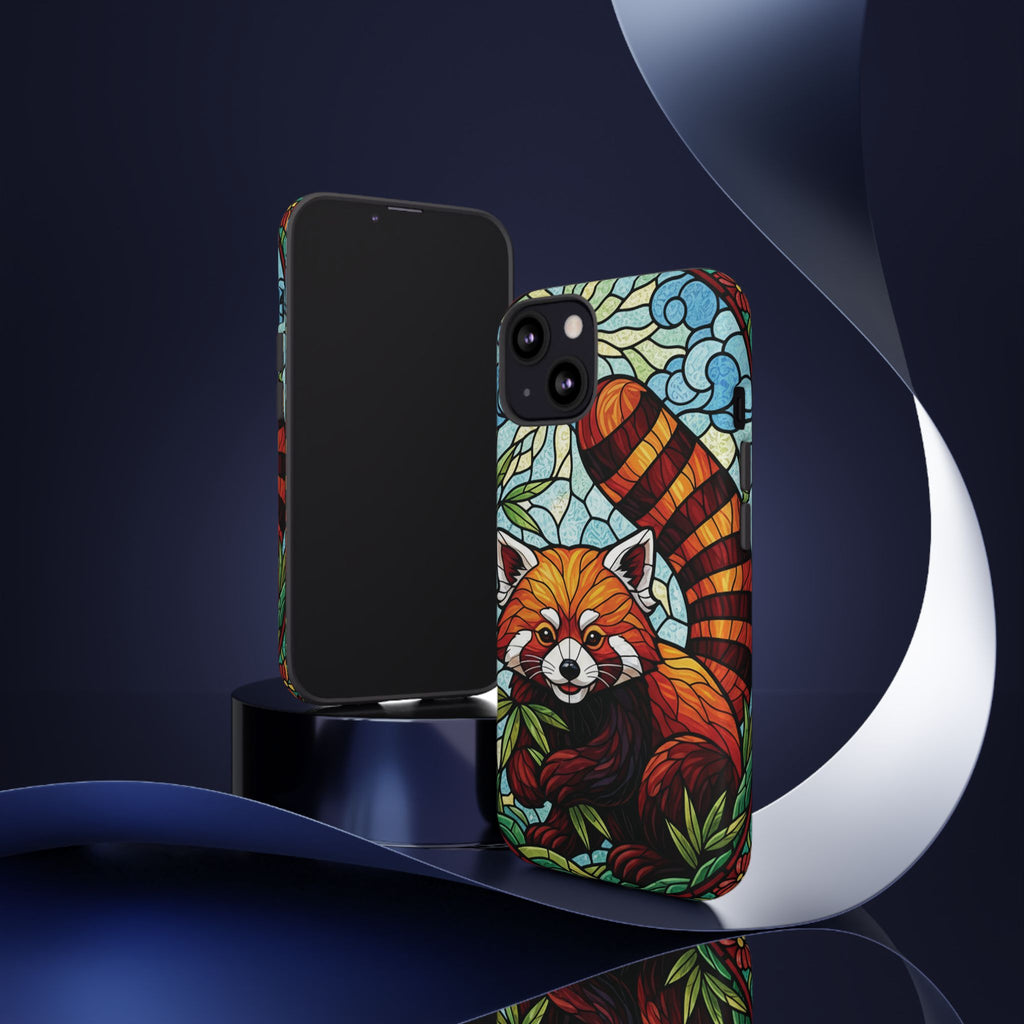 Red Panda Stained Glass Phone Case | Samsung iPhone Pixel