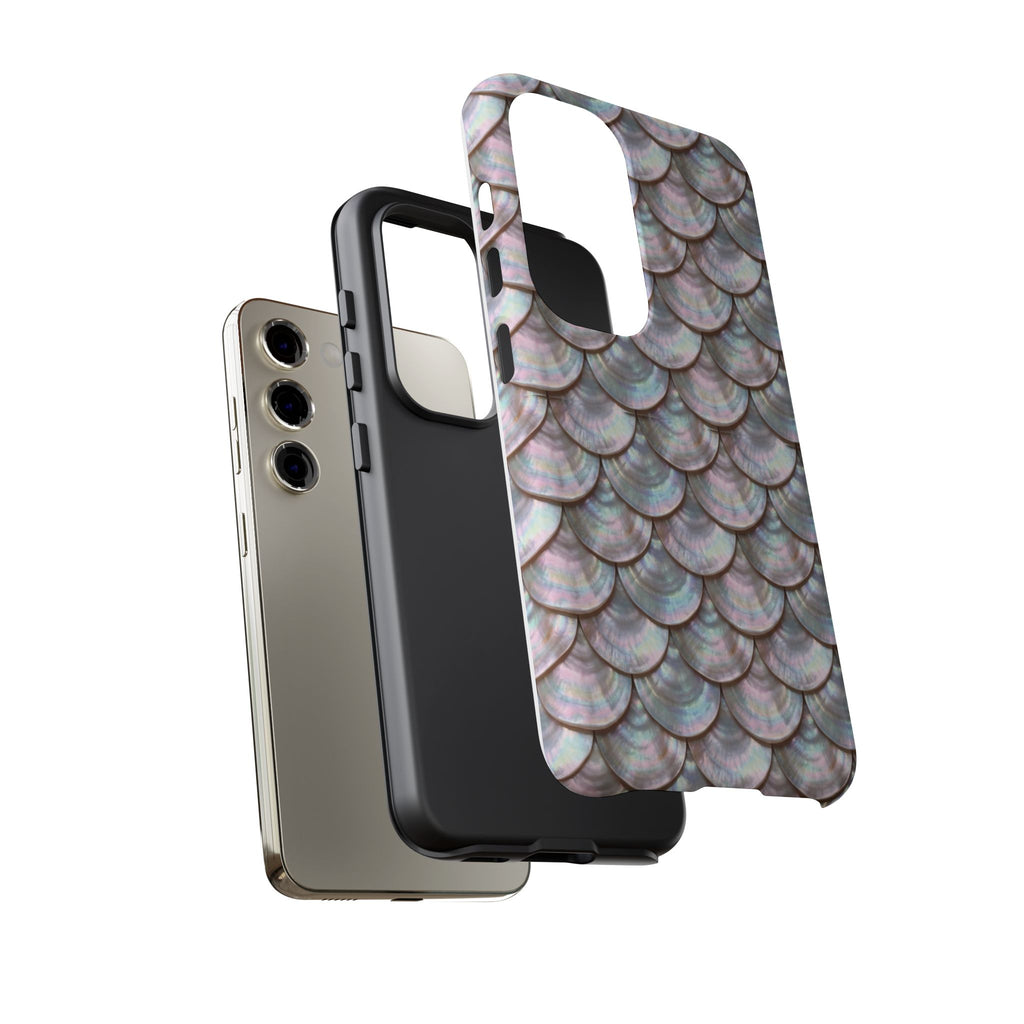 Mother of Pearl Scallop Scale Phone Case — Luxury Galaxy iPhone & Pixel