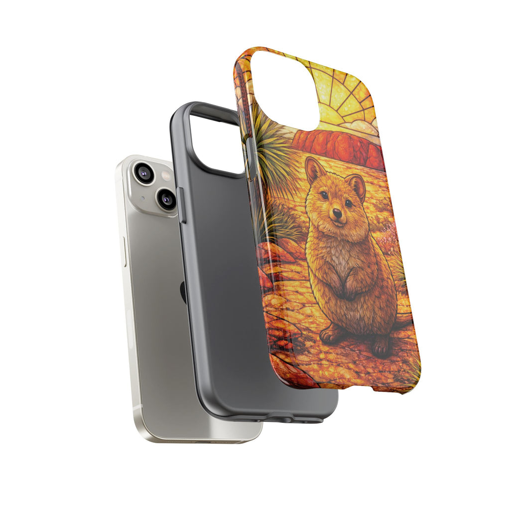 Quokka Stained-Glass Phone Case — Galaxy, iPhone & Pixel