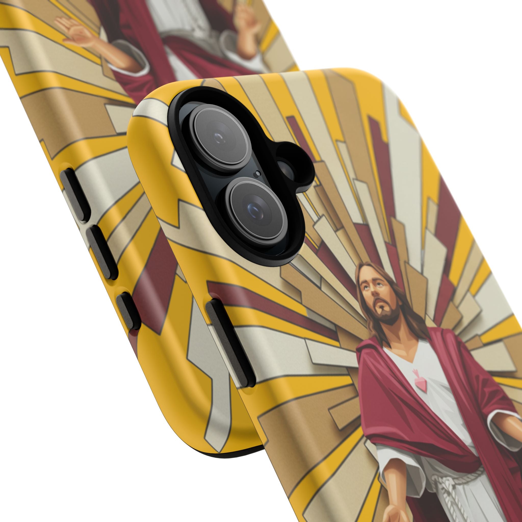 Radiant Jesus Art Phone Case | Christian Faith Inspirational Protective Cover