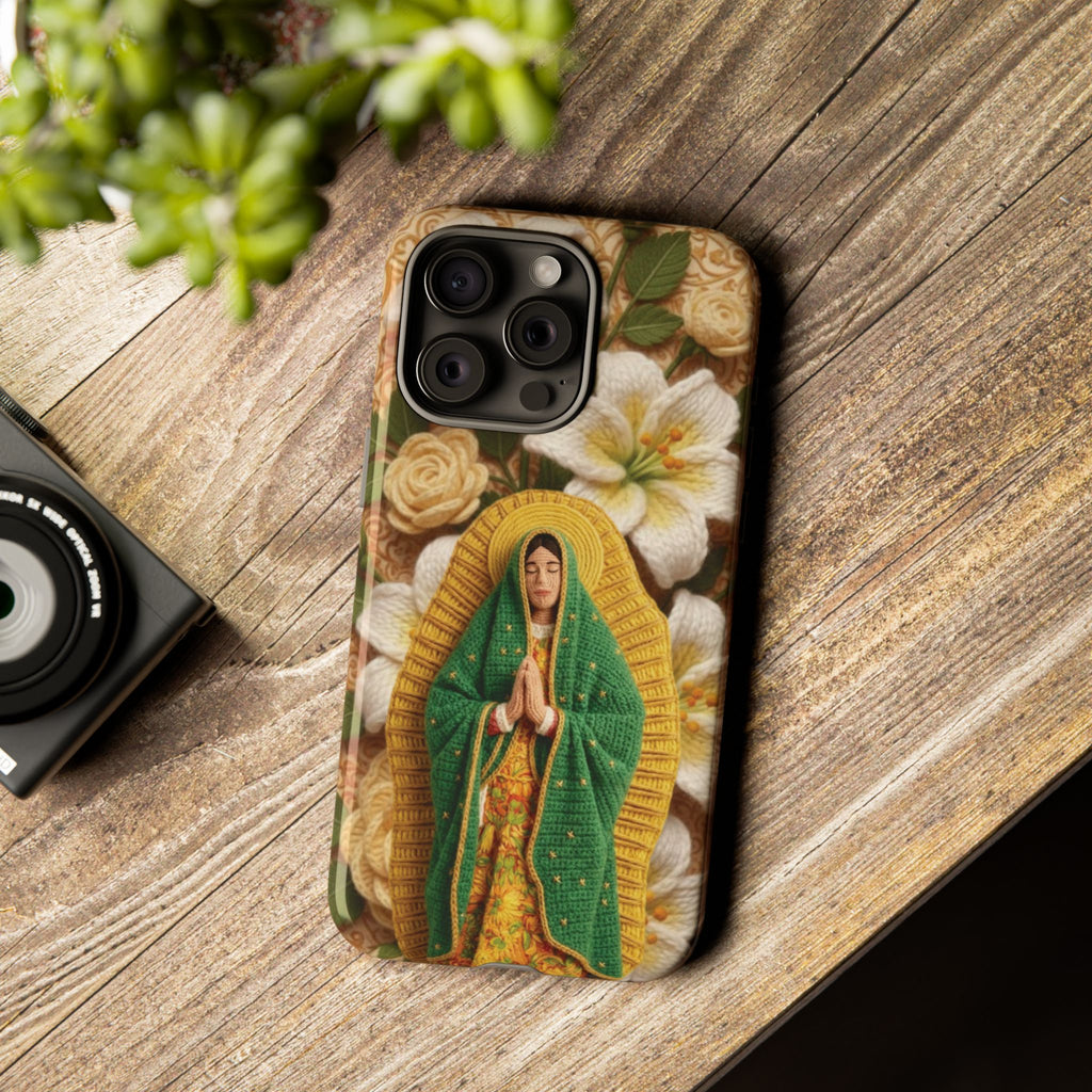 Sacred Our Lady of Guadalupe Virgin Mary Devotional Phone Case iPhone Samsung Galaxy Google Pixel Religious Textured Art Cover Gift