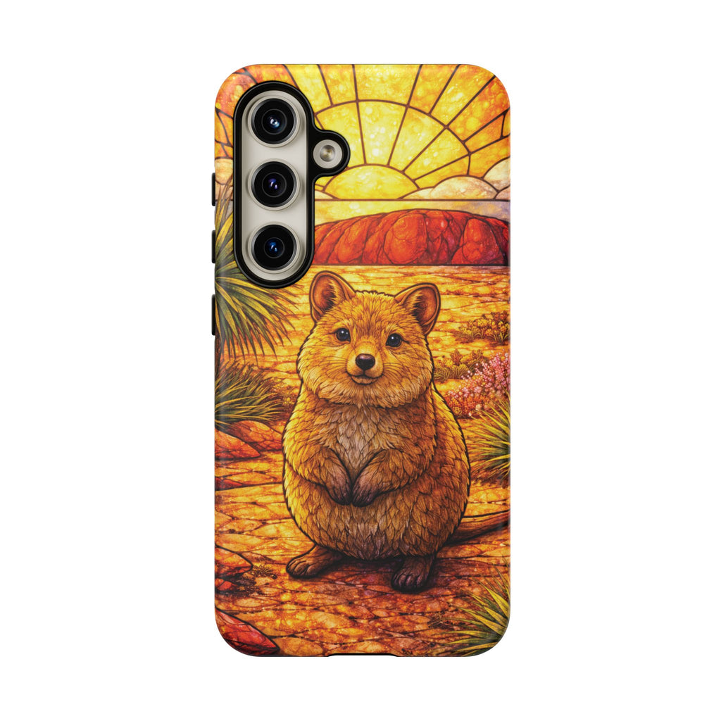 Quokka Stained-Glass Phone Case — Galaxy, iPhone & Pixel