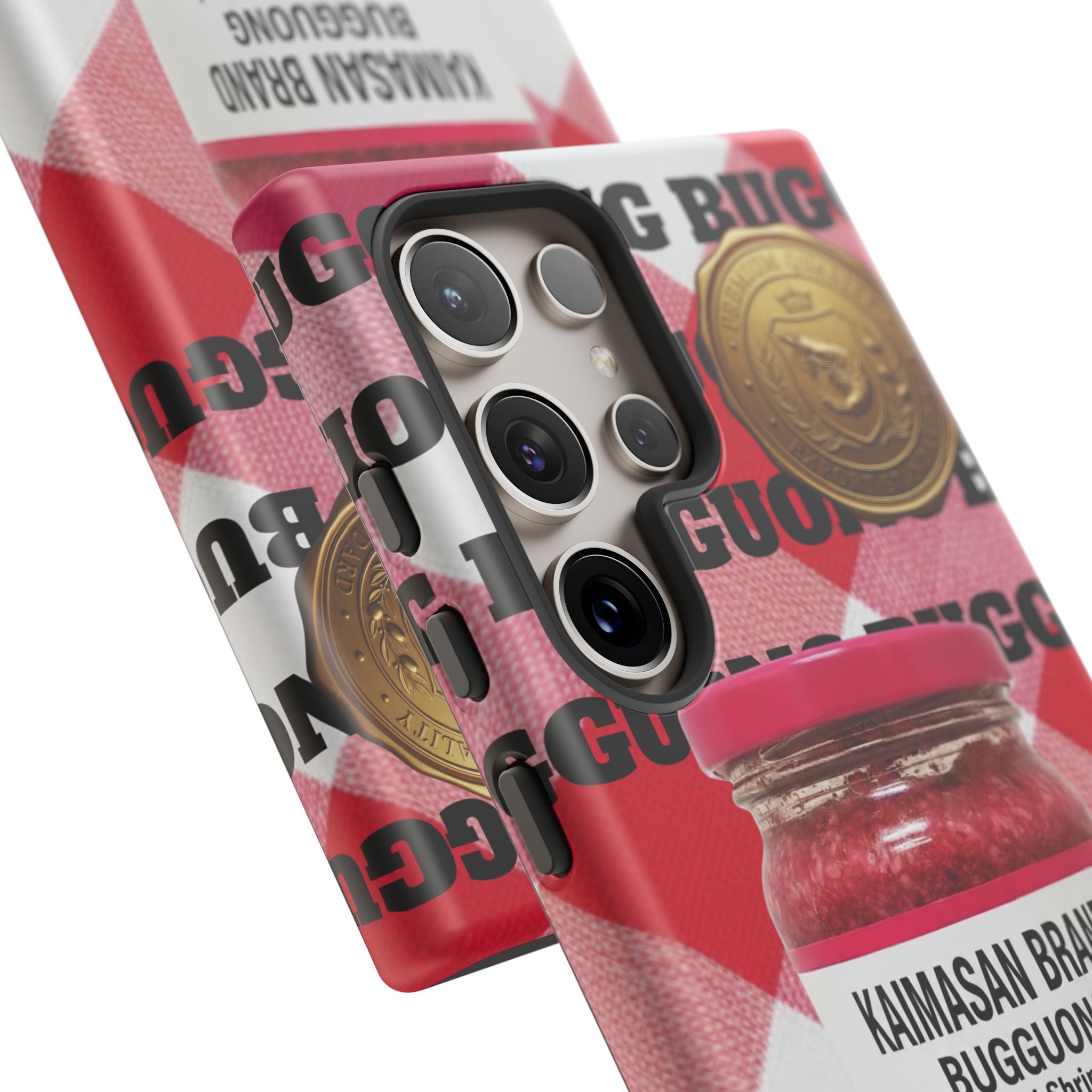 Red Gingham Phone Case Filipino Food Lover Gingham Pattern Phone Accessory Foodie Philippine Cuisine Lover Gift for Foodies