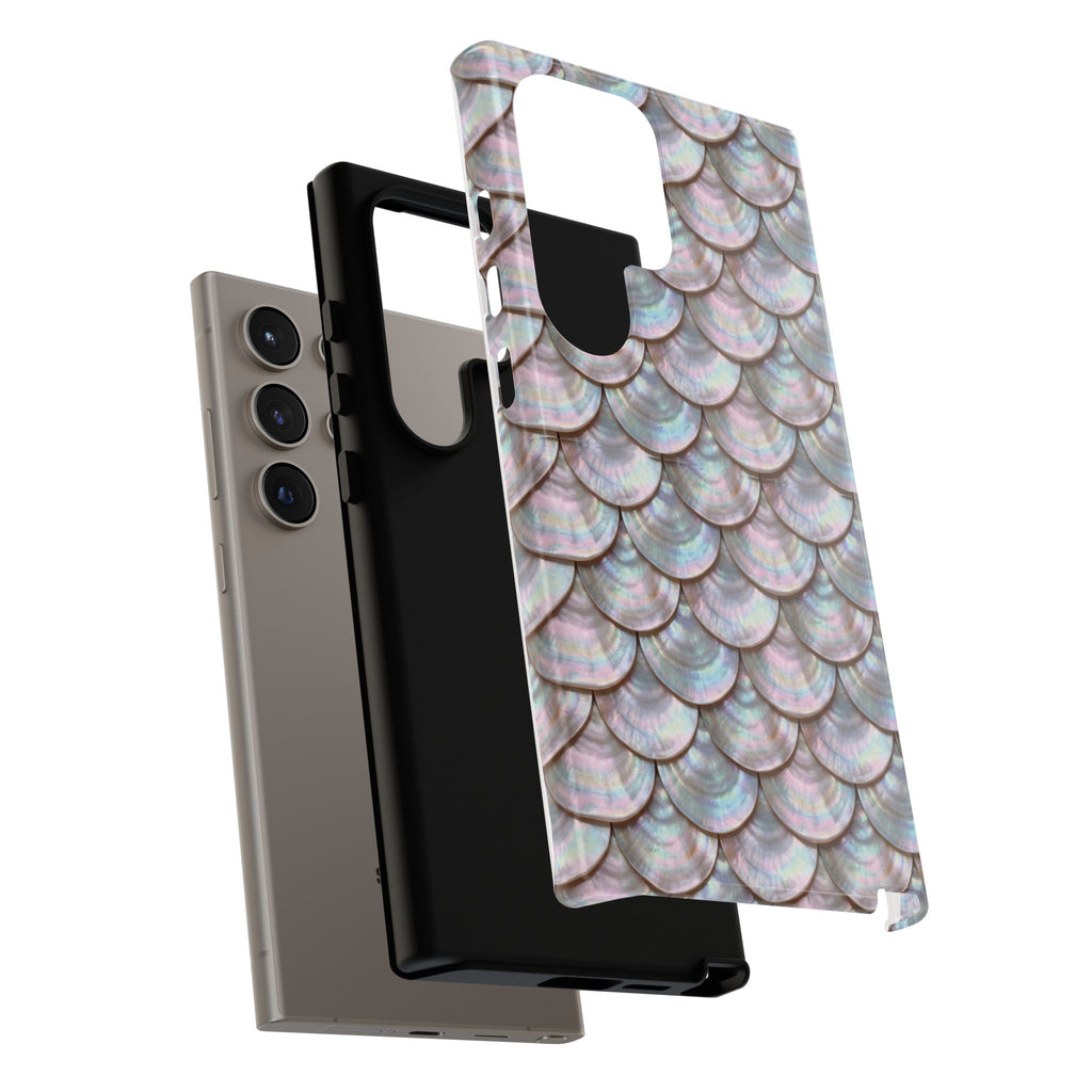 Mother of Pearl Scallop Scale Phone Case — Luxury Galaxy iPhone & Pixel