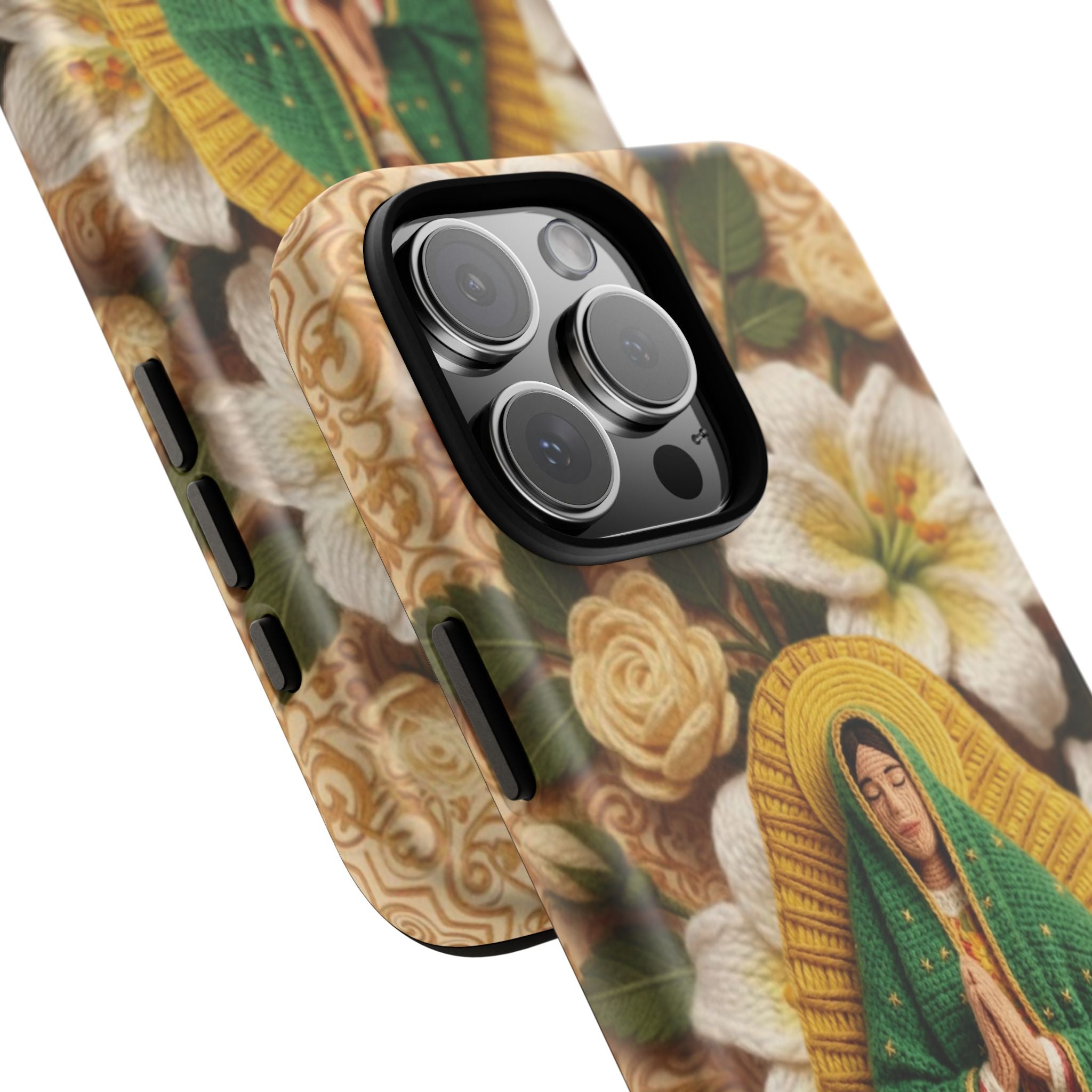 Sacred Our Lady of Guadalupe Virgin Mary Devotional Phone Case iPhone Samsung Galaxy Google Pixel Religious Textured Art Cover Gift